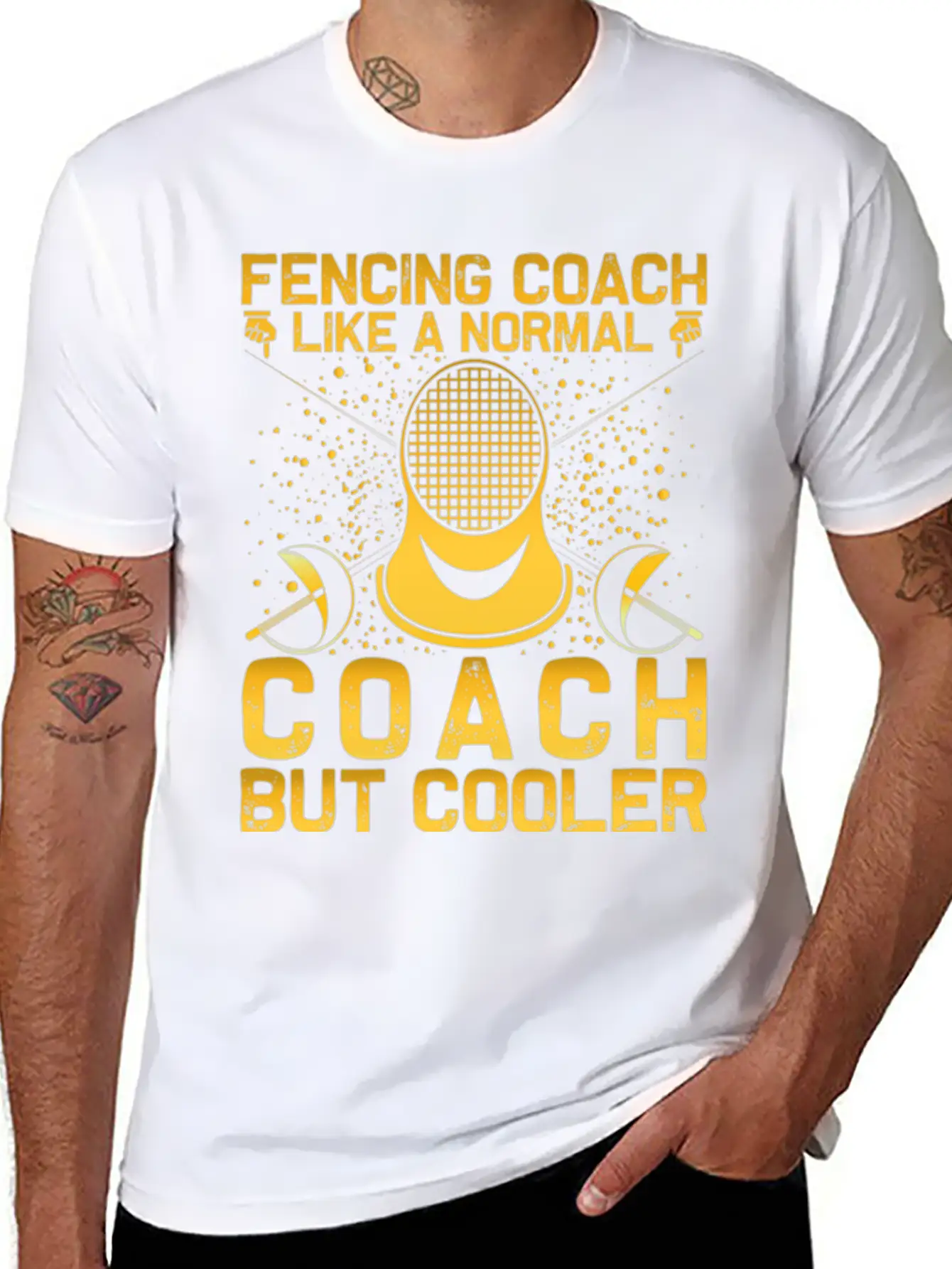 Fencing Coach Like A Normal Coach Basic Graphic T-Shirt – Daily Comfort In Soft Cotton