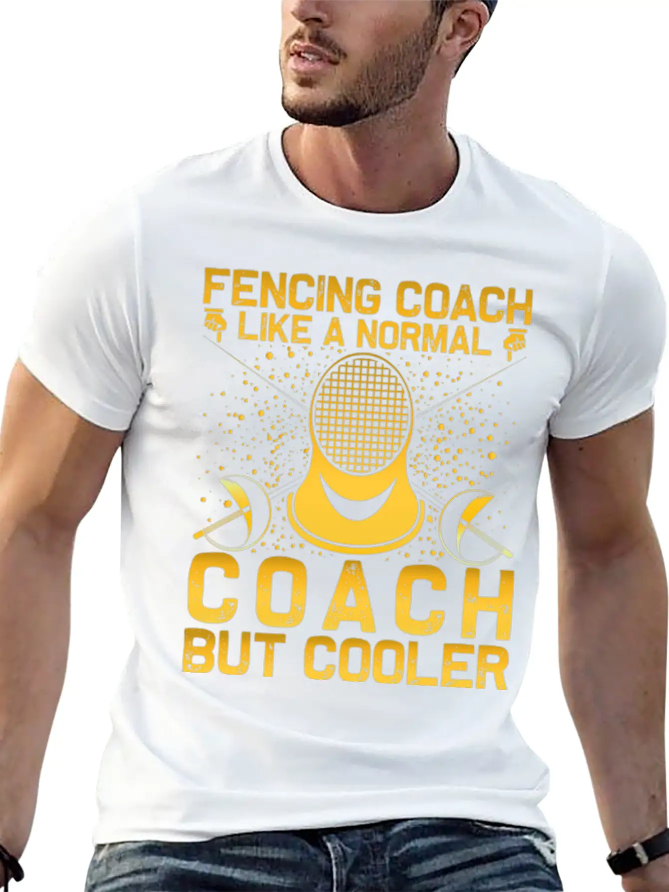Fencing Coach Like A Normal Coach Basic Graphic T-Shirt – Daily Comfort In Soft Cotton