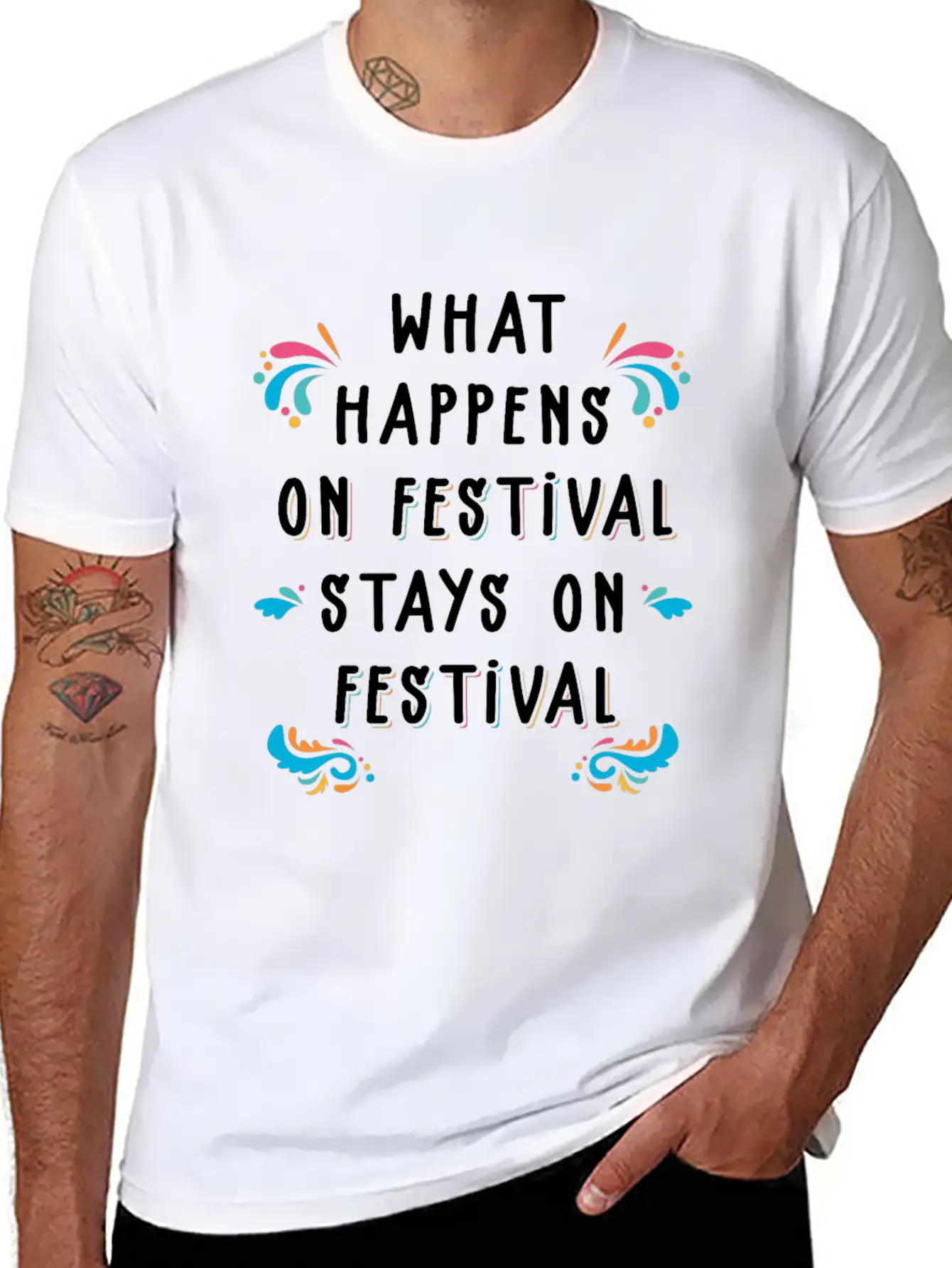 Festival Unisex Cotton Tee – Relaxed Fit For Any Occasion