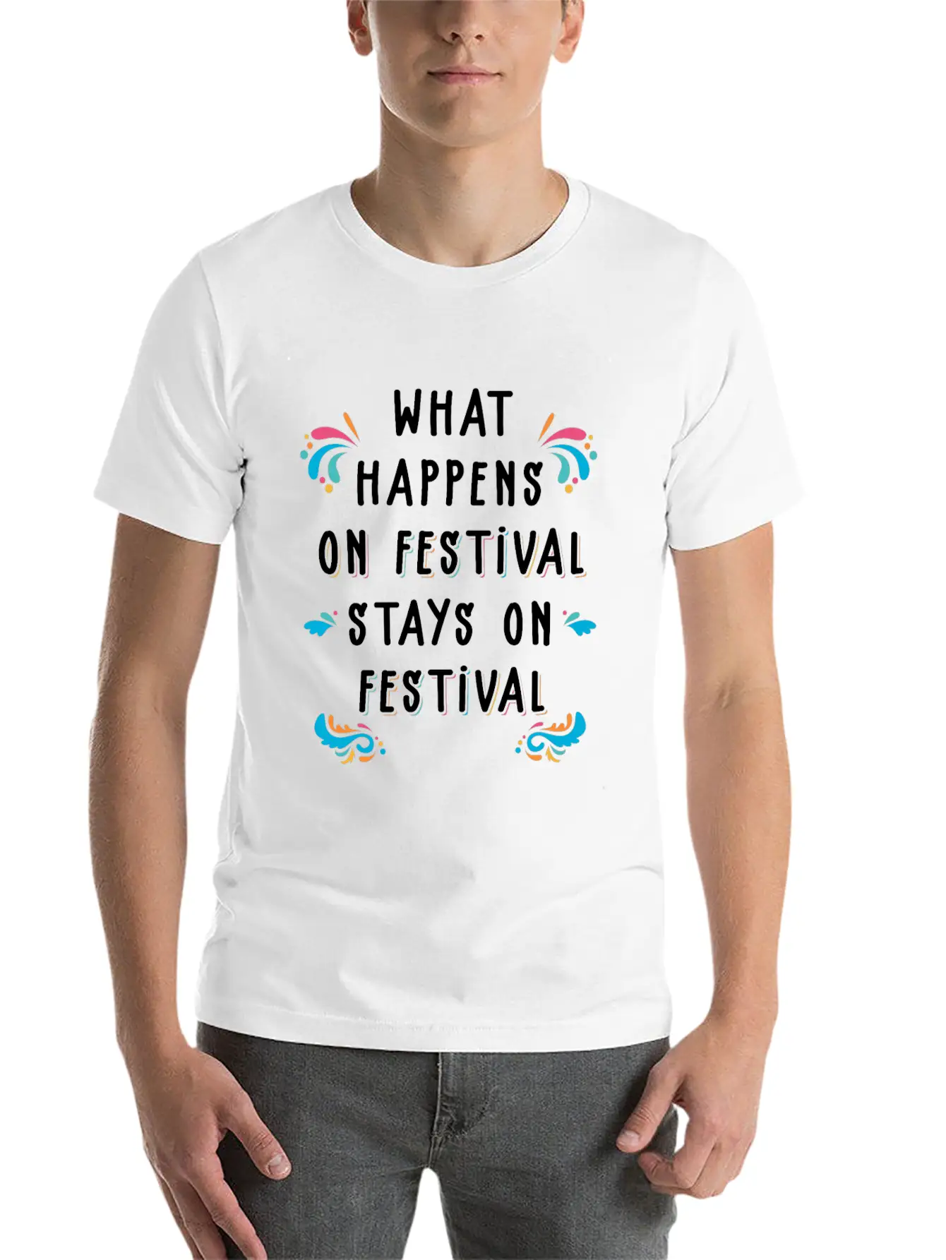 Festival Unisex Cotton Tee – Relaxed Fit For Any Occasion