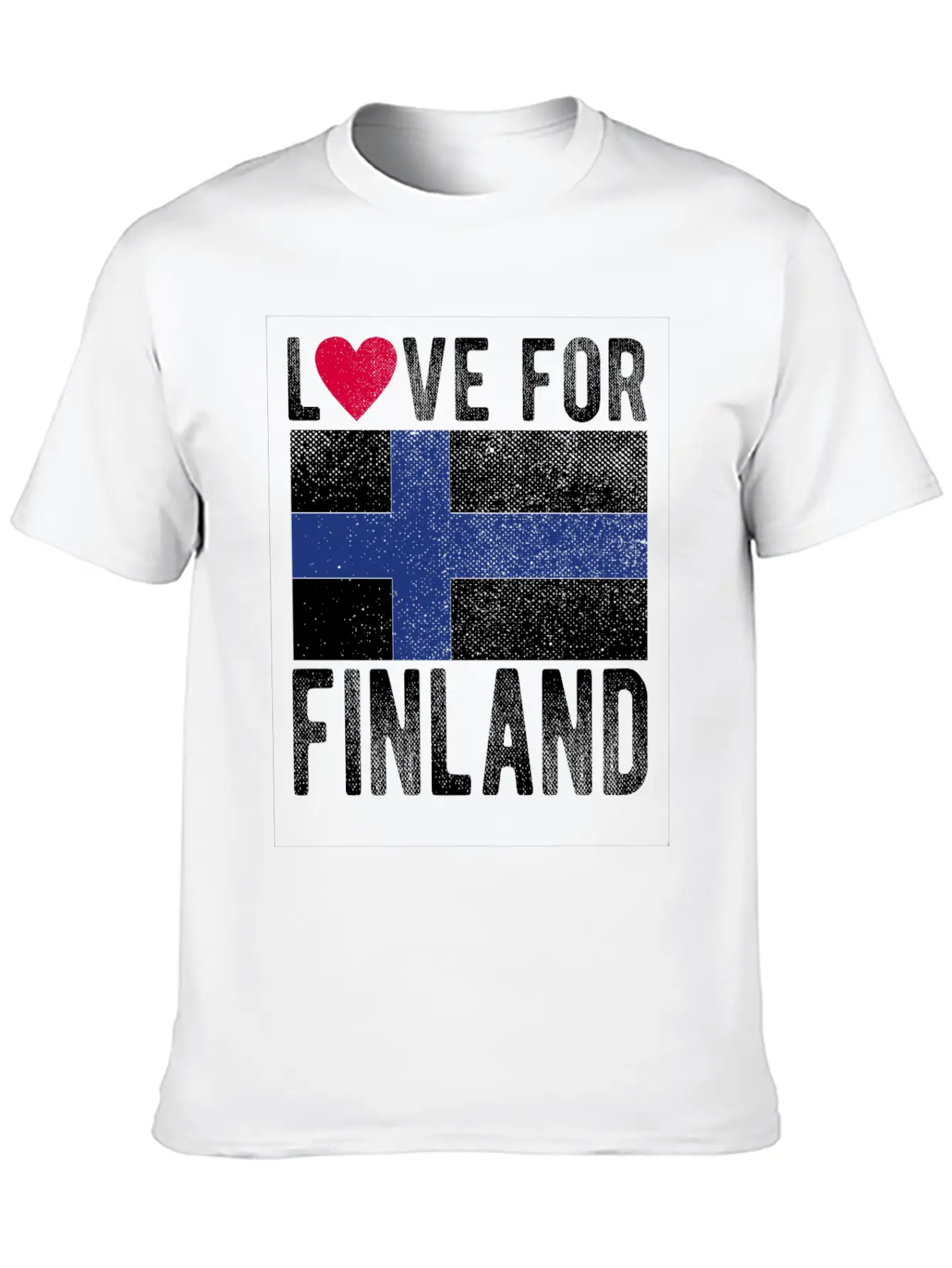 Finland Flag Souvenir Essential Cotton Tee For Daily Outfits – Unisex Style