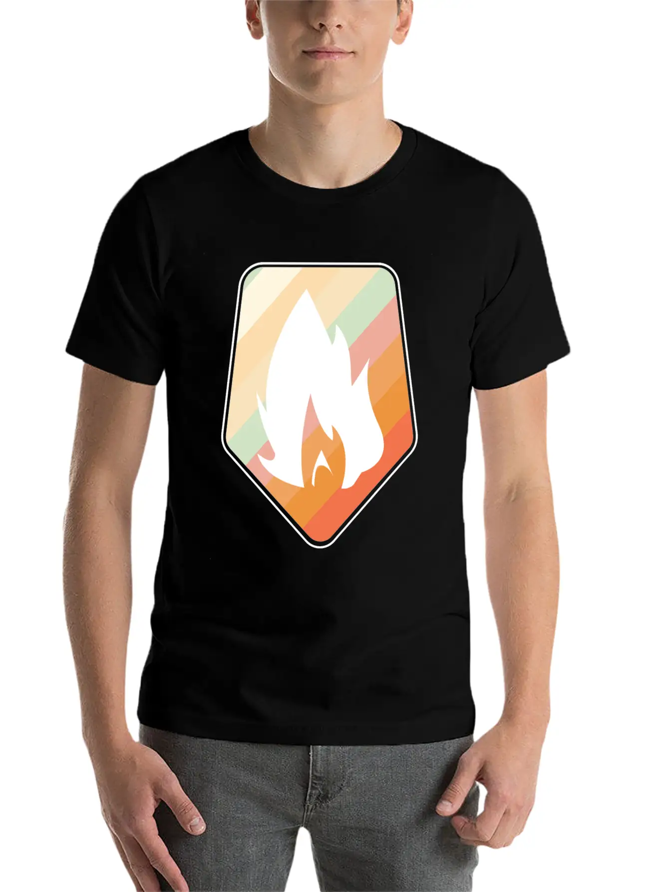 Fire Flame Gift Stylish Everyday T-Shirt – Unisex Basic Cotton Tee