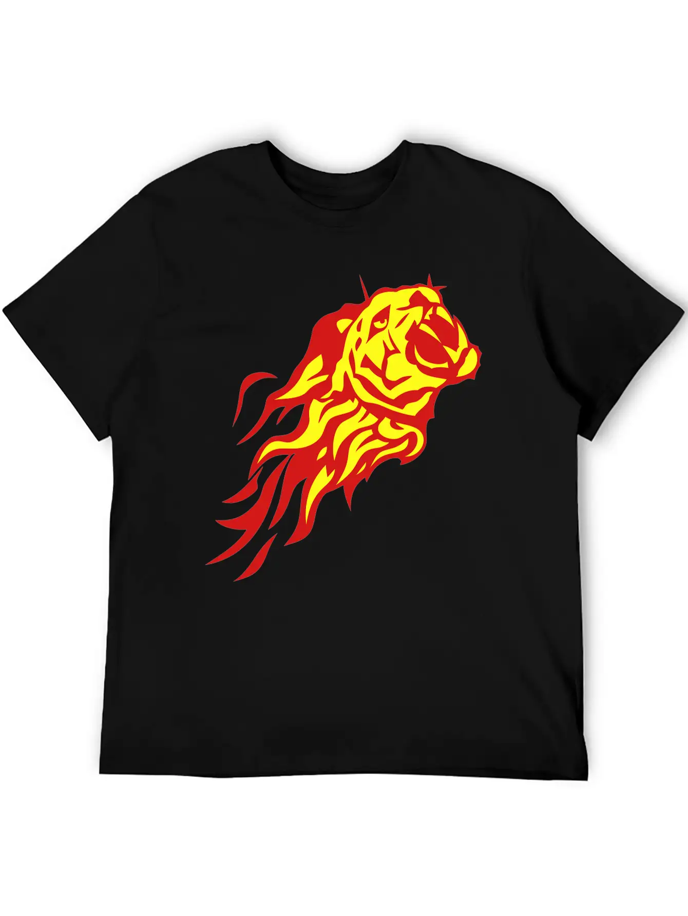 Fire Flame Tiger Animal 302 Classic Cotton Tee – Unisex Comfort For Any Season