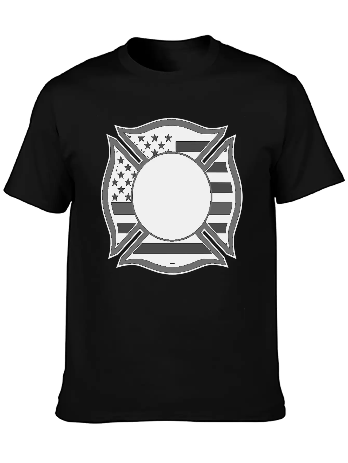 Firefighter Black Flag Maltese Classic Cotton Tee – Unisex Comfort For Any Season