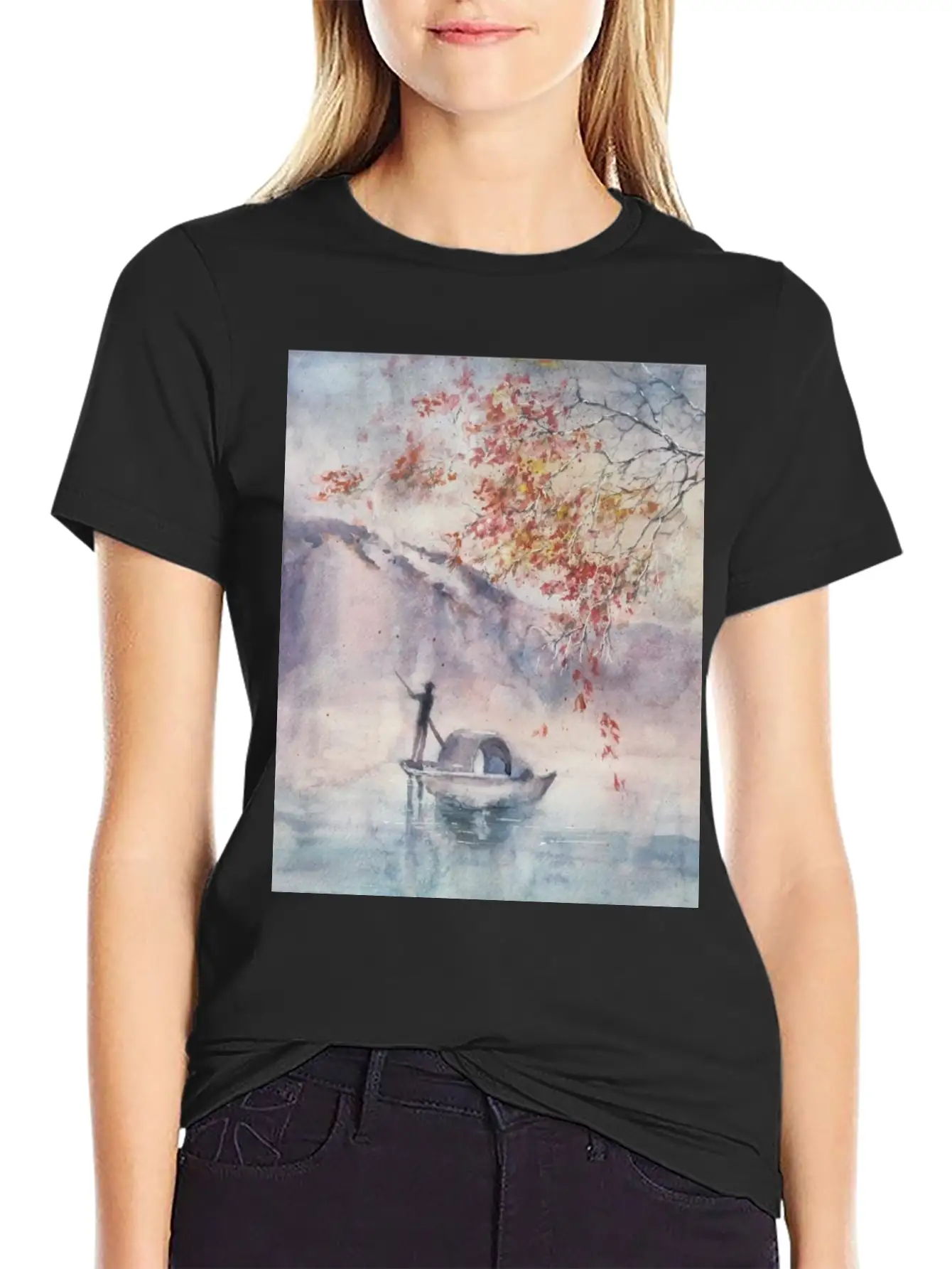 Fishing Boat In Asia Relaxed Everyday Tee – Lightweight And Durable Cotton