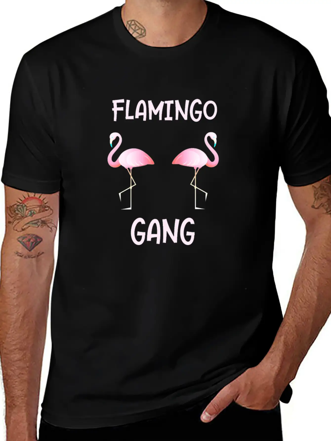 Flamingo Gang As A Gift Flamingos Flamingogear Relaxed Everyday Tee – Lightweight And Durable Cotton