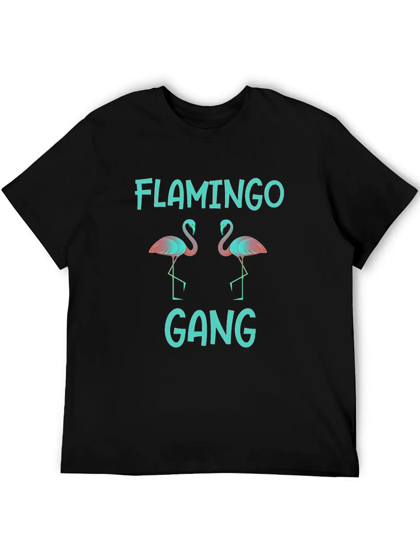 Flamingo Gang Cool Gift Flamingos Stylish Everyday T-Shirt – Unisex Basic Cotton Tee