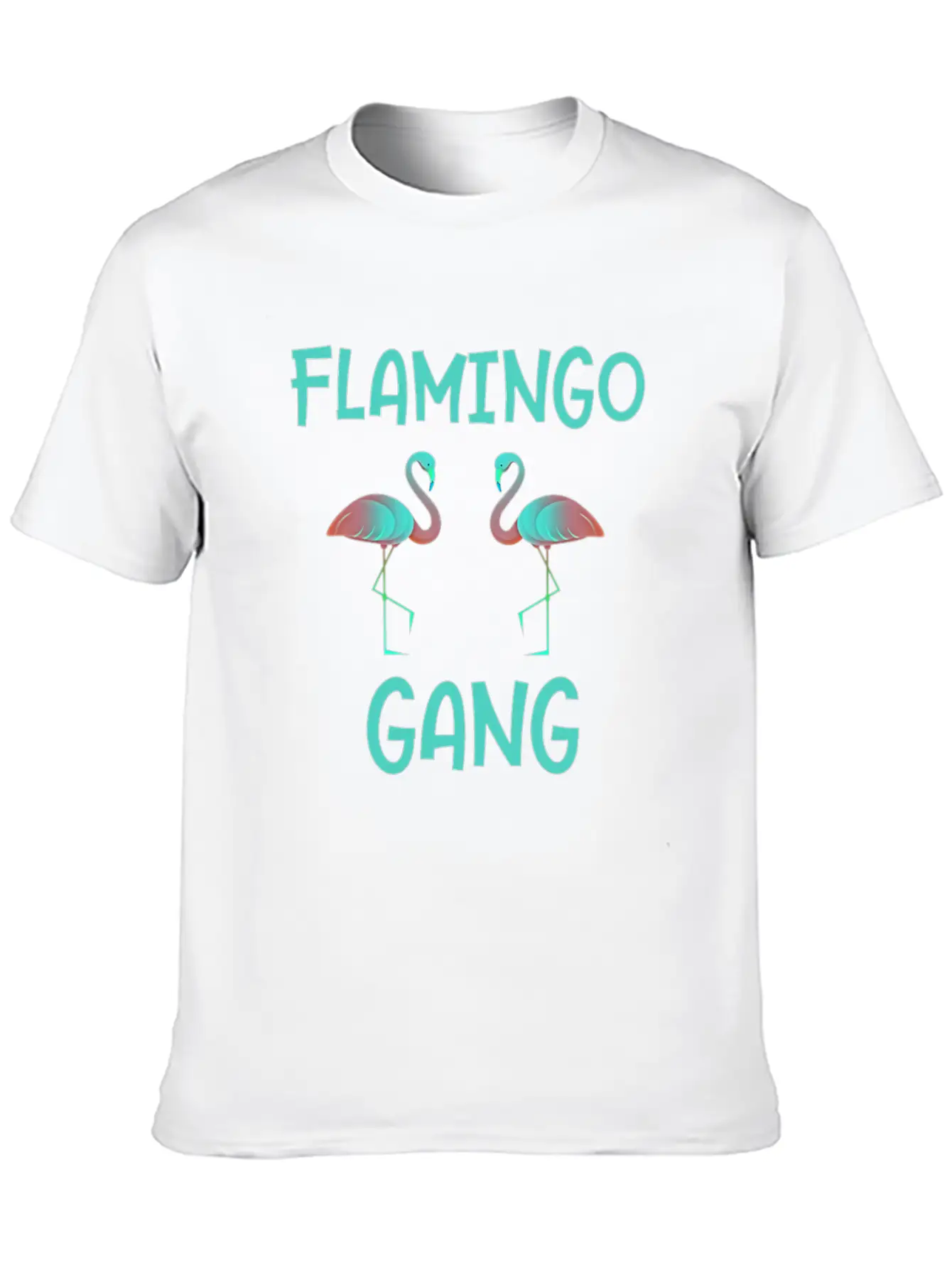 Flamingo Gang Cool Gift Flamingos Stylish Everyday T-Shirt – Unisex Basic Cotton Tee