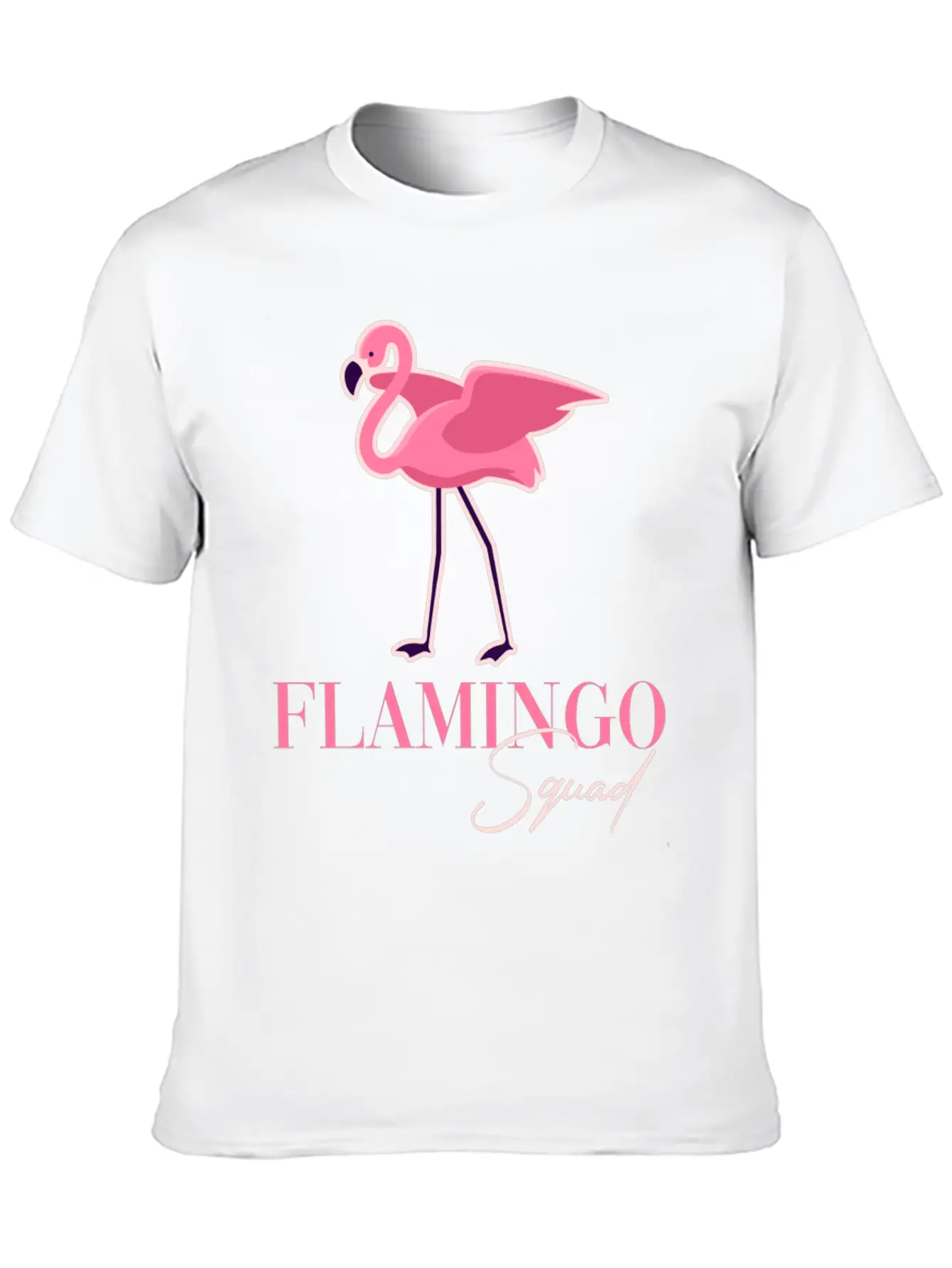 Flamingo Squad Basic Graphic T-Shirt – Daily Comfort In Soft Cotton
