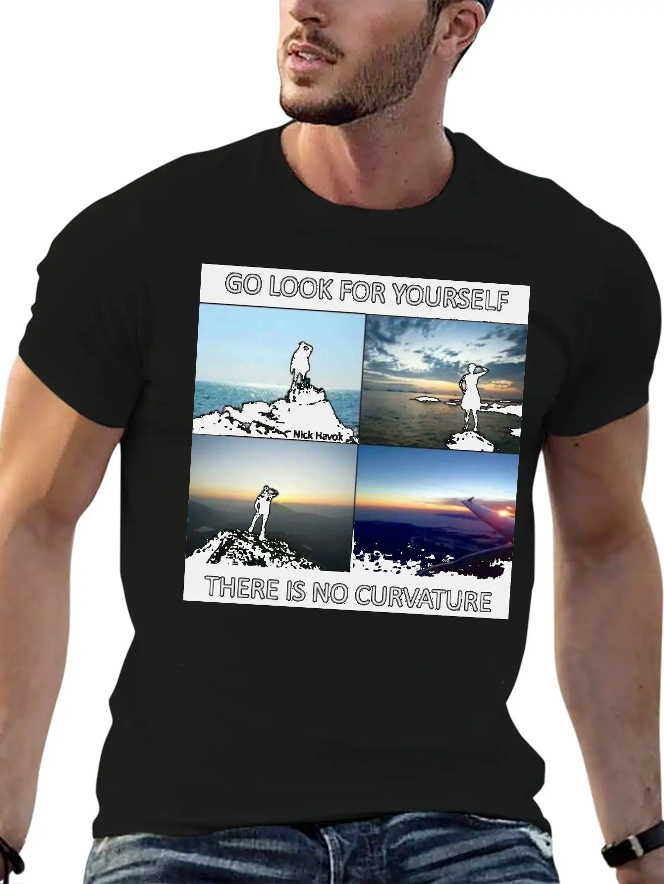 Flat Earth 11 Stylish Everyday T-Shirt – Unisex Basic Cotton Tee