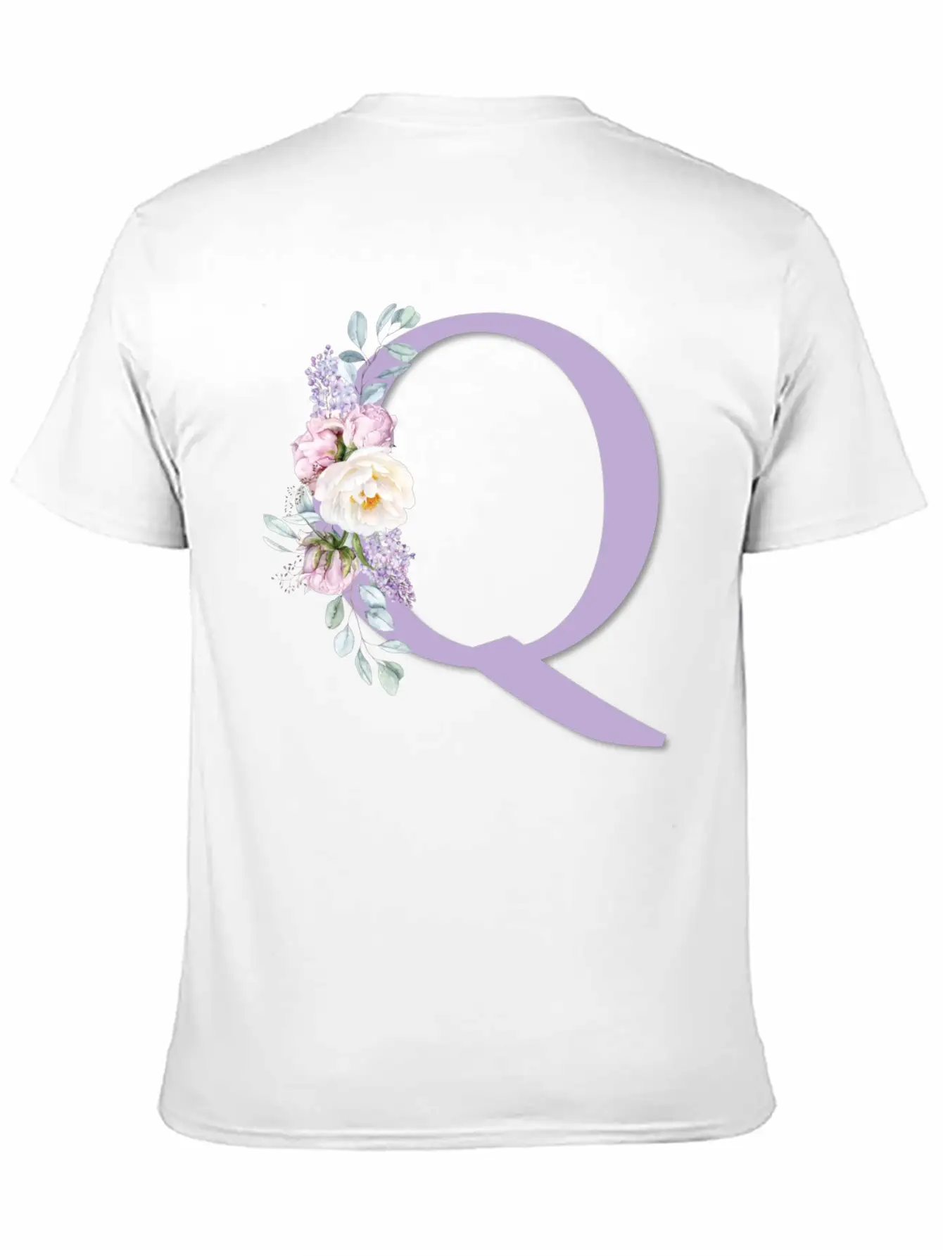 Floral Q Lightweight Cotton T-Shirt – Daily Comfort Graphic Shirt