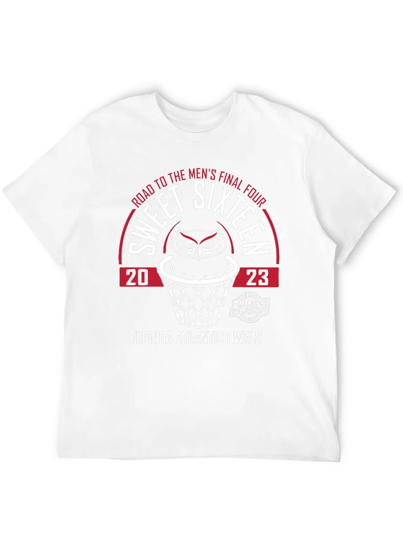 Florida Atlantic Owls Sweet Madness Basketball Classic Crew Neck Graphic Tee – Everyday Minimal Look