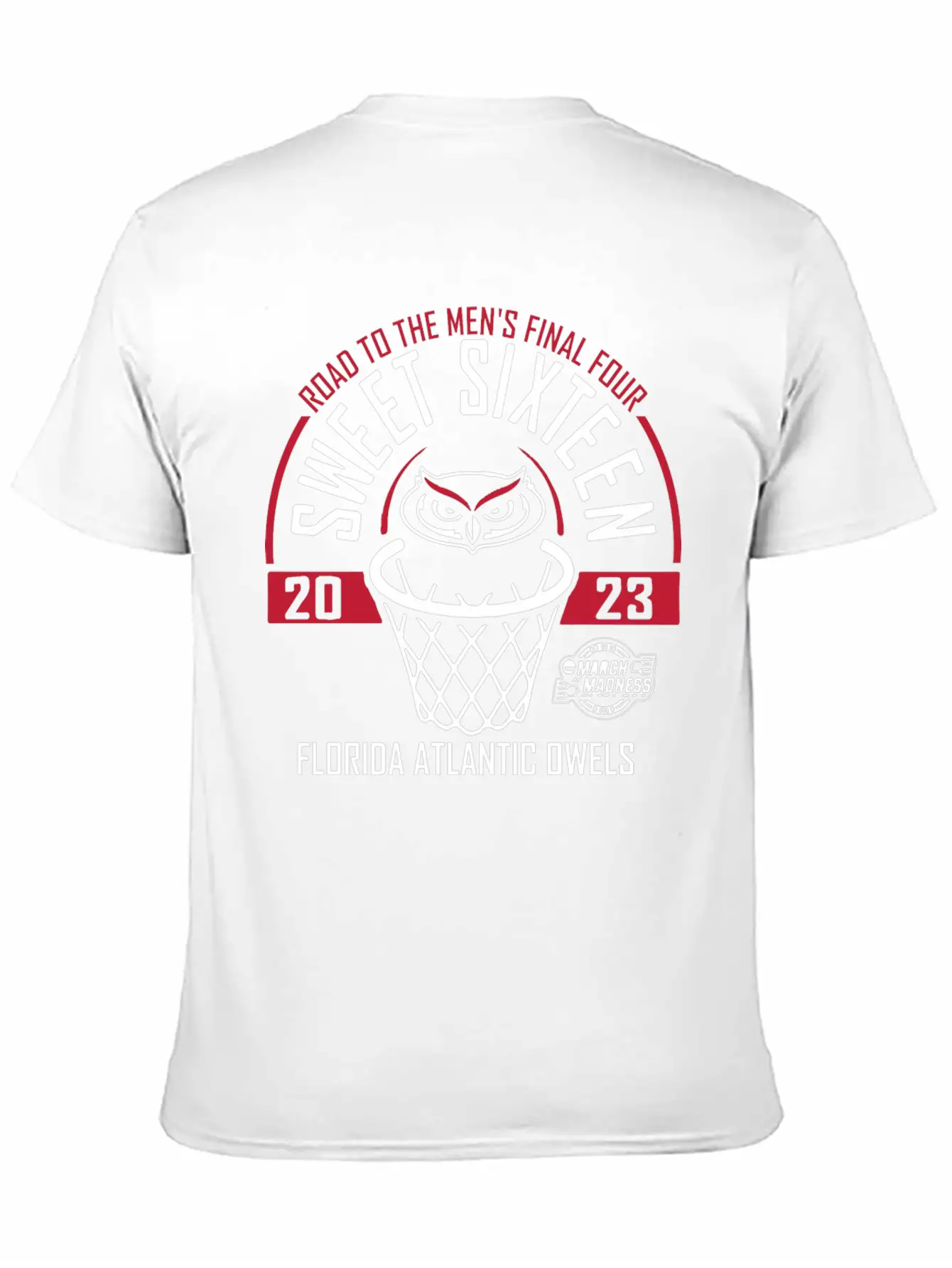 Florida Atlantic Owls Sweet Madness Basketball Classic Crew Neck Graphic Tee – Everyday Minimal Look