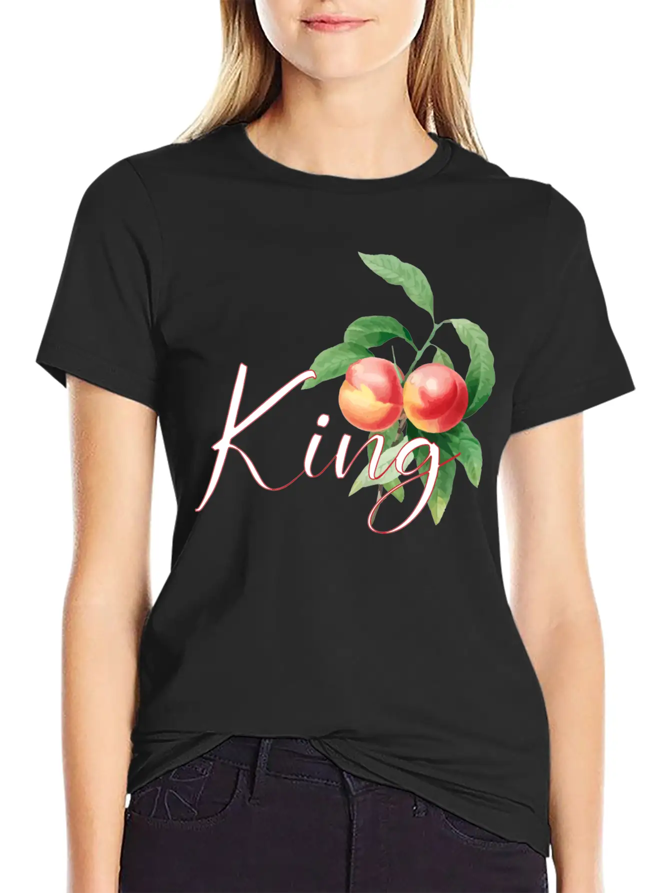 Flower King Couple Stylish Everyday T-Shirt – Unisex Basic Cotton Tee