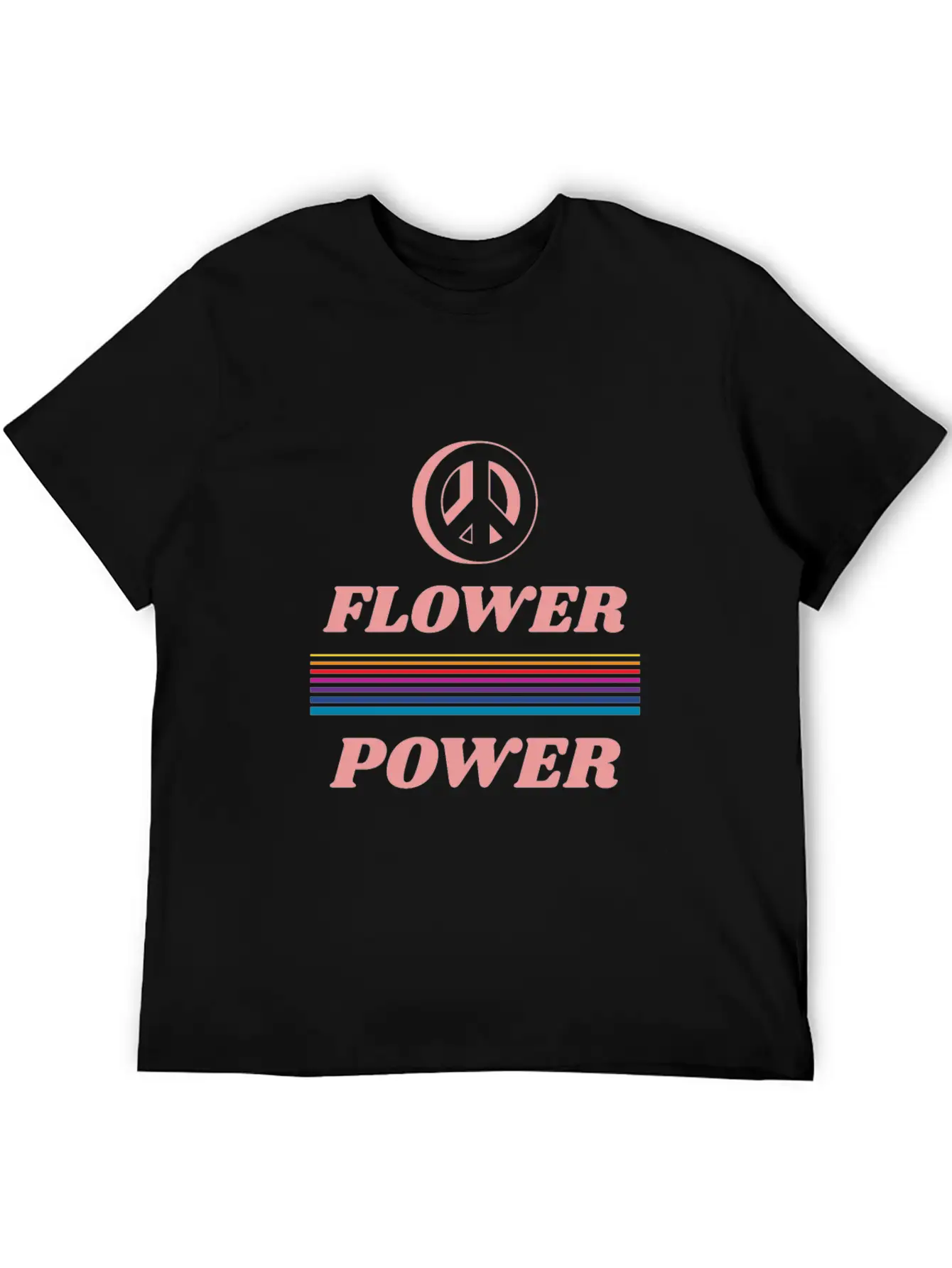 Flower Power Peace Stylish Everyday T-Shirt – Unisex Basic Cotton Tee