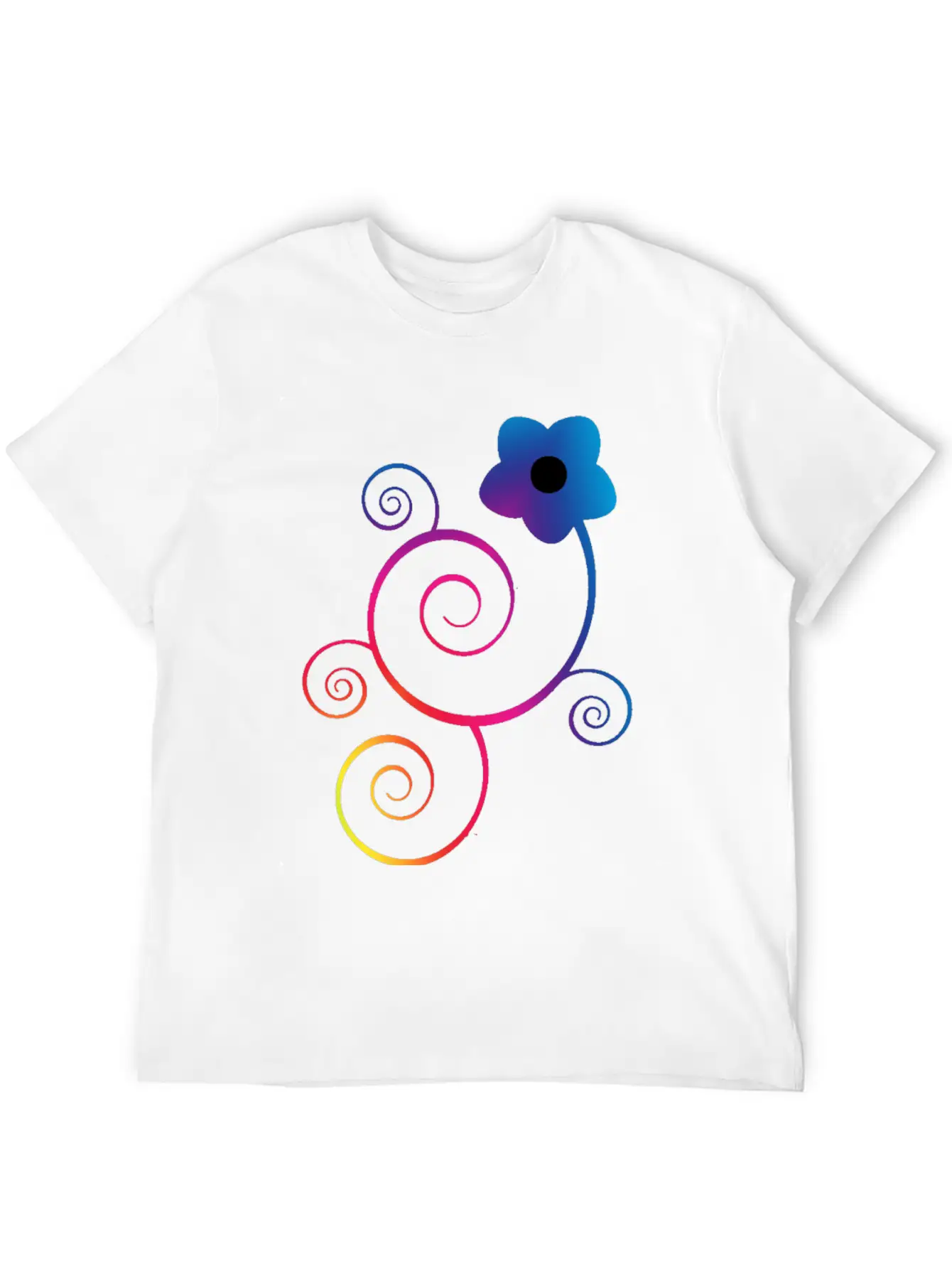 Flower Swirl 22 Stylish Everyday T-Shirt – Unisex Basic Cotton Tee