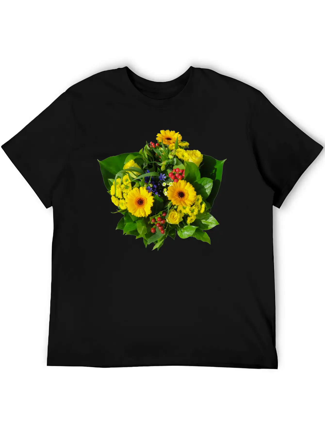 Flowers Lilies Tulips Orchids Sunflower Dahlia Ger Stylish Everyday T-Shirt – Unisex Basic Cotton Tee