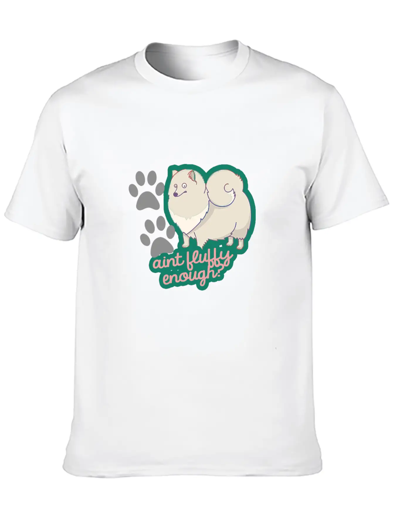 Fluffy Dog Basic Graphic T-Shirt – Daily Comfort In Soft Cotton