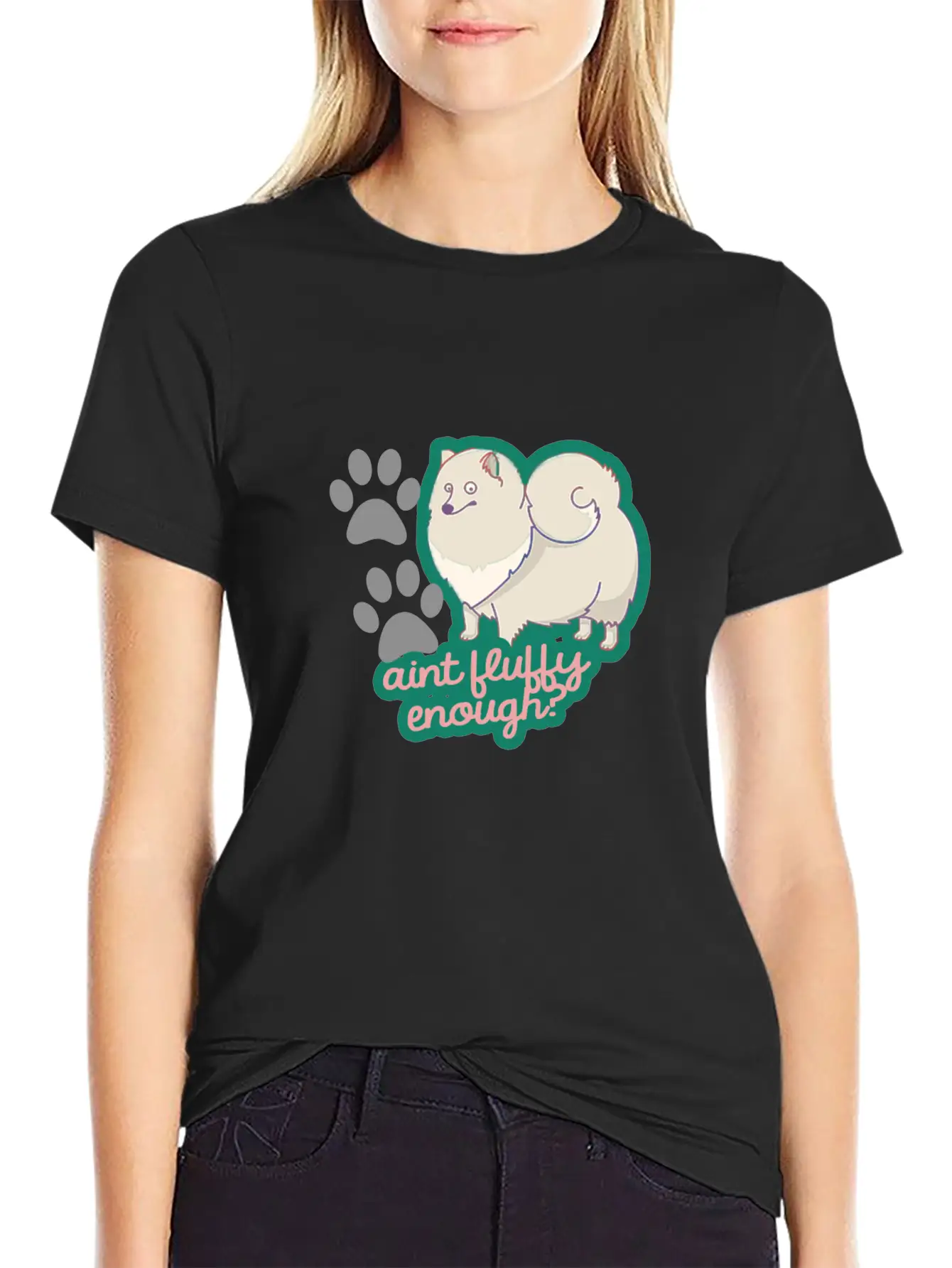 Fluffy Dog Basic Graphic T-Shirt – Daily Comfort In Soft Cotton
