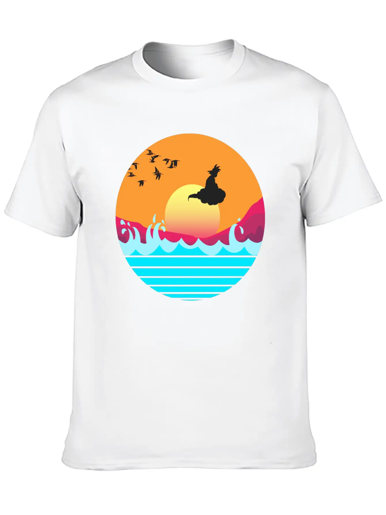 Flying Sunset Stylish Everyday T-Shirt – Unisex Basic Cotton Tee