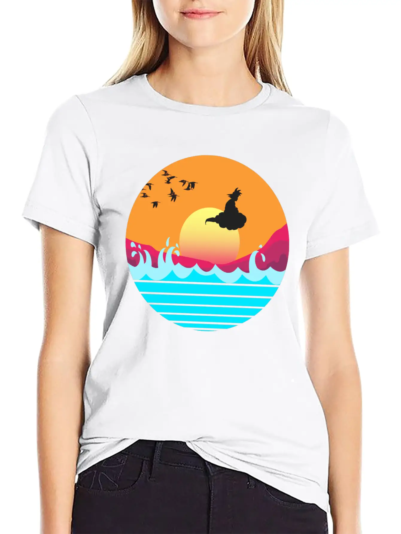 Flying Sunset Stylish Everyday T-Shirt – Unisex Basic Cotton Tee