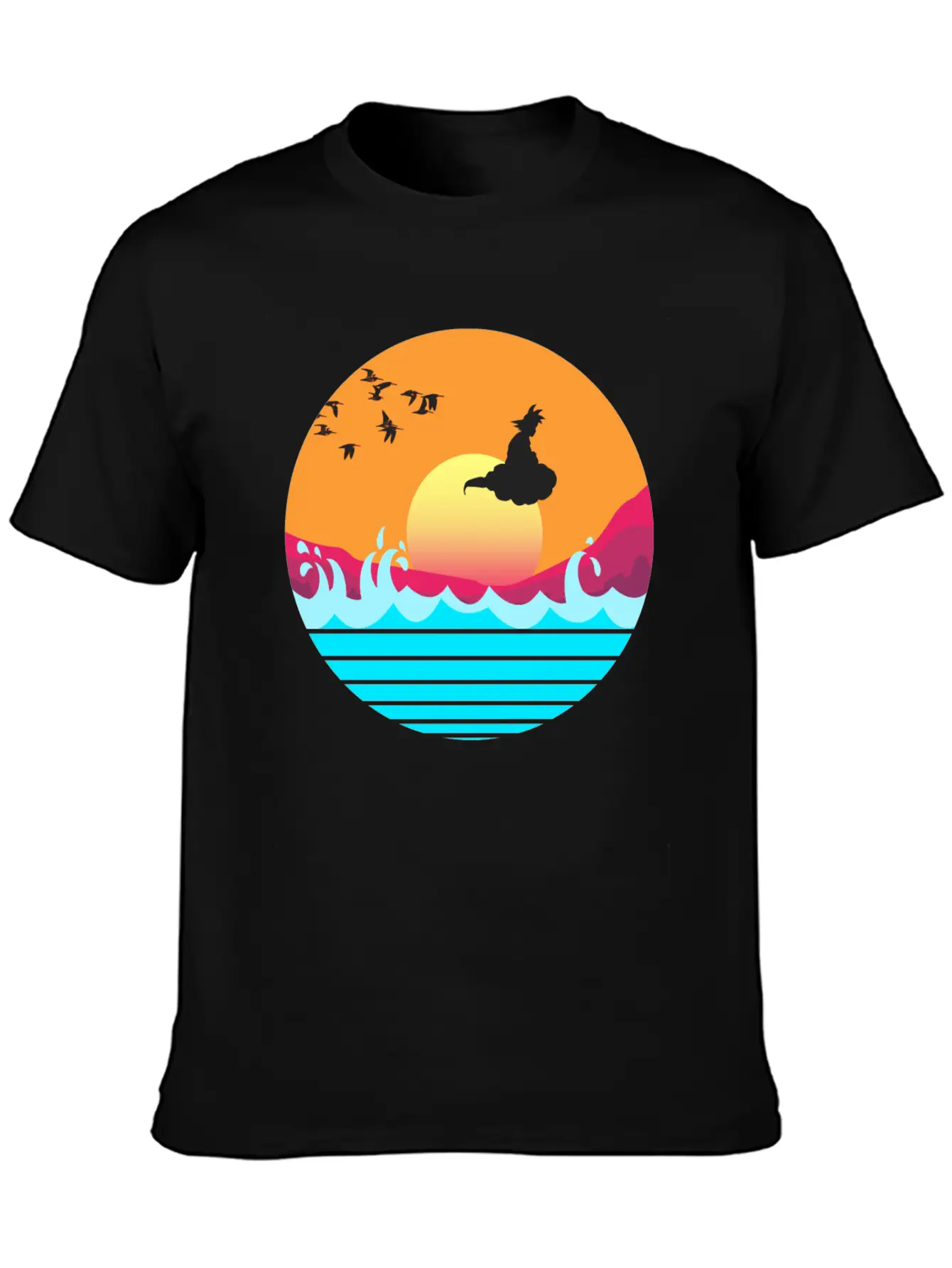Flying Sunset Stylish Everyday T-Shirt – Unisex Basic Cotton Tee