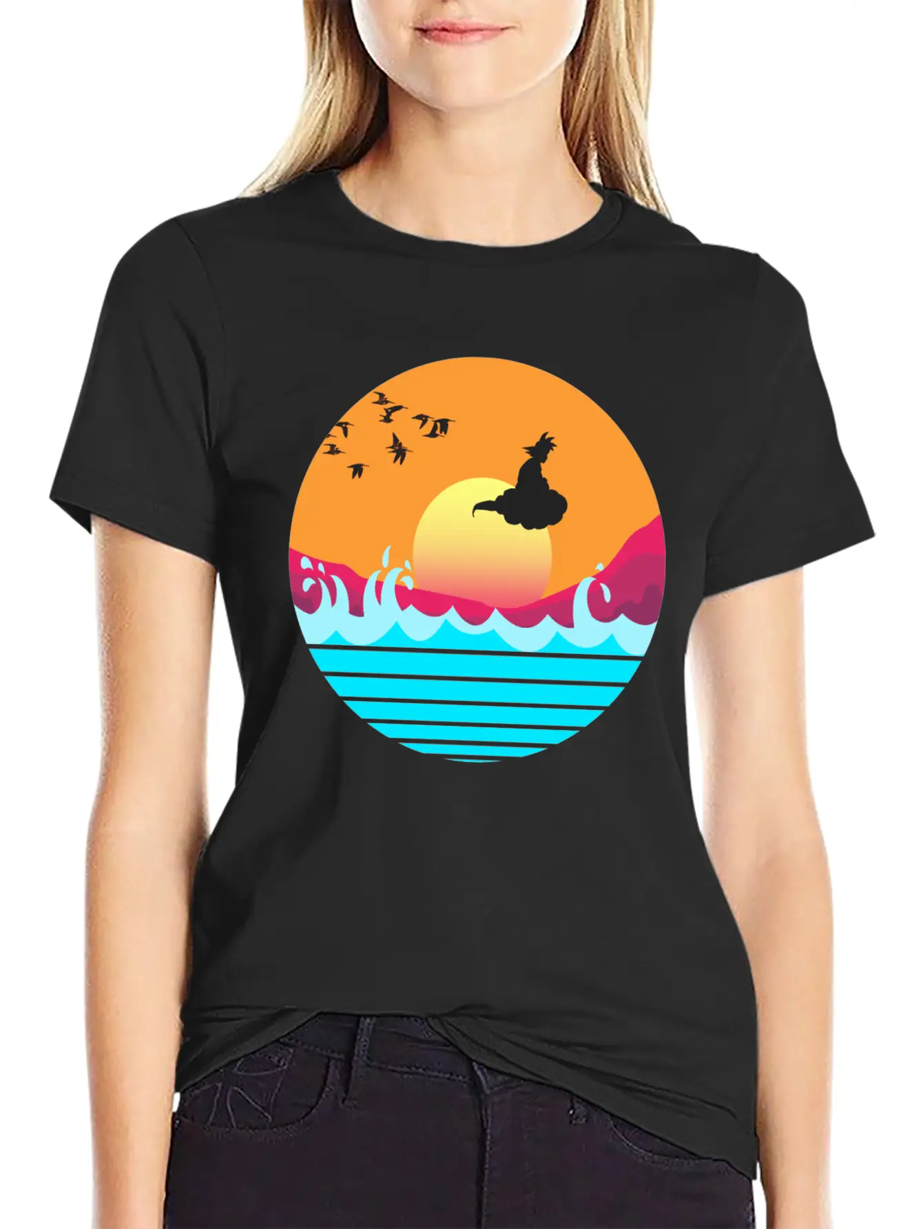 Flying Sunset Stylish Everyday T-Shirt – Unisex Basic Cotton Tee