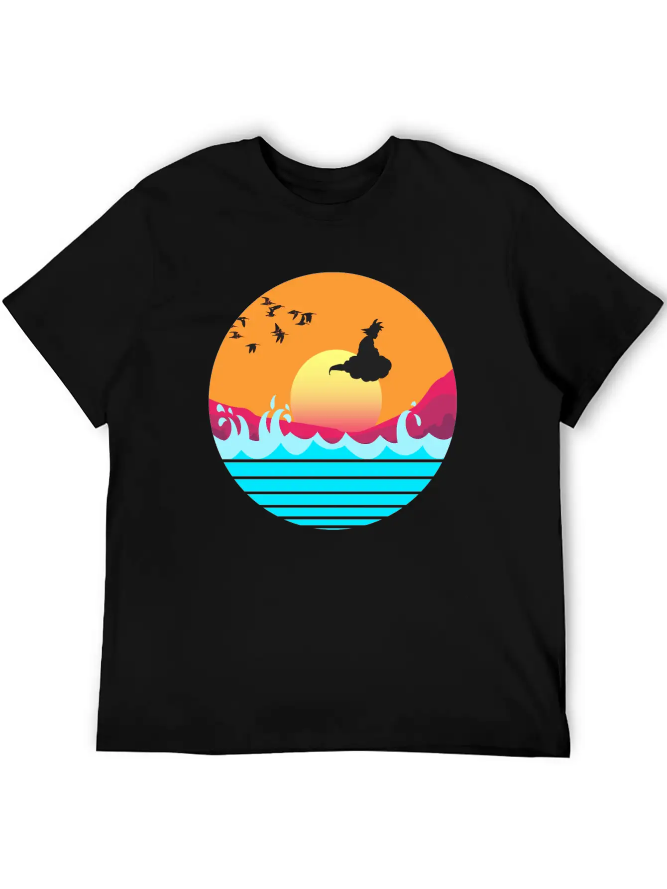 Flying Sunset Stylish Everyday T-Shirt – Unisex Basic Cotton Tee