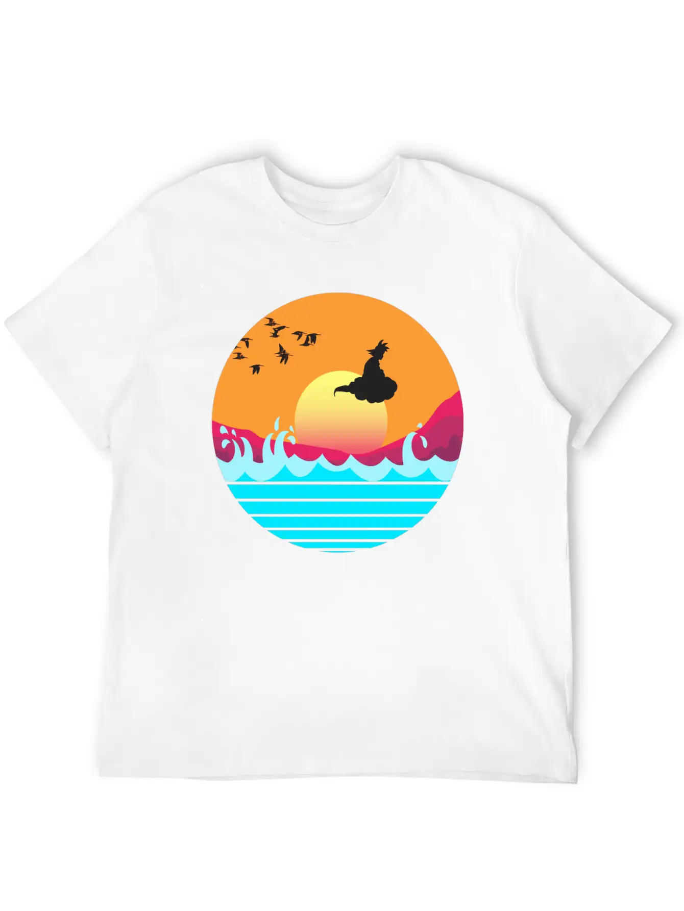 Flying Sunset Stylish Everyday T-Shirt – Unisex Basic Cotton Tee