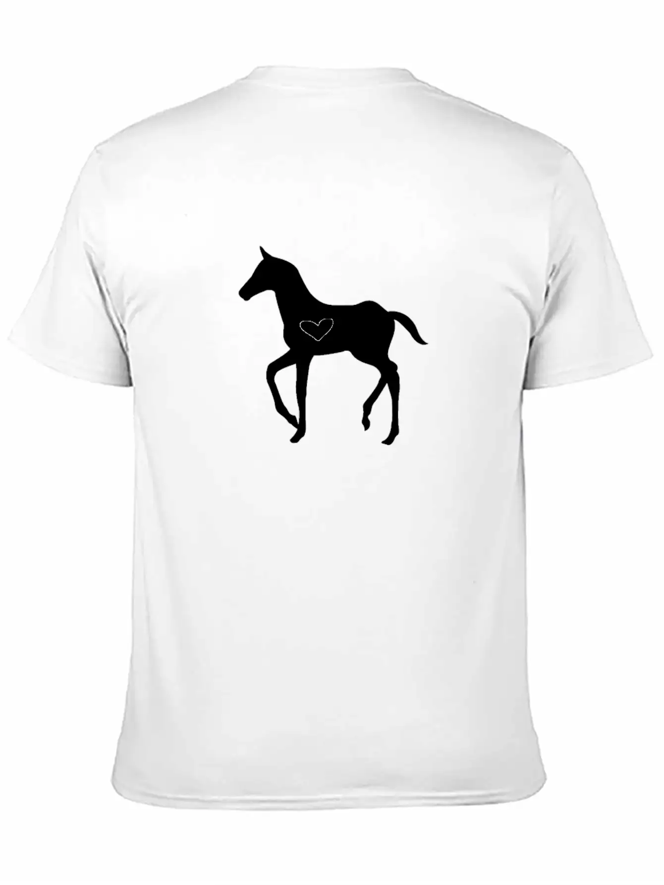 Foal With Heart Horses Baby Shower Pregnancy Horse Basic Graphic T-Shirt – Daily Comfort In Soft Cotton