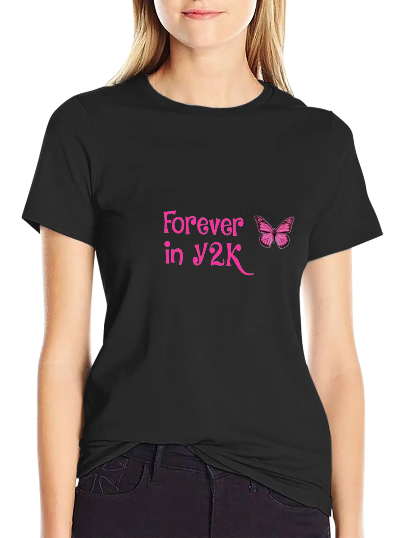 Forever In Y2K- That Cute Aesthetic Basic Graphic T-Shirt – Daily Comfort In Soft Cotton