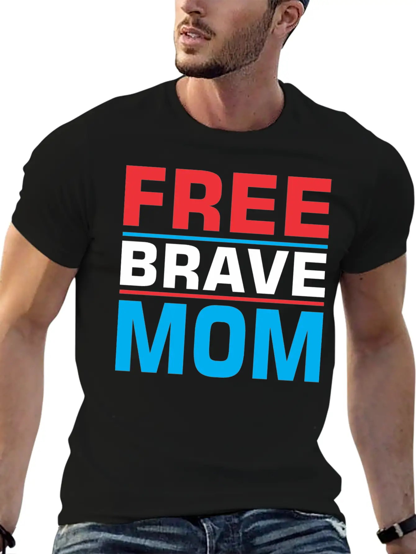 Free Brave Mom Relaxed Everyday Tee – Lightweight And Durable Cotton