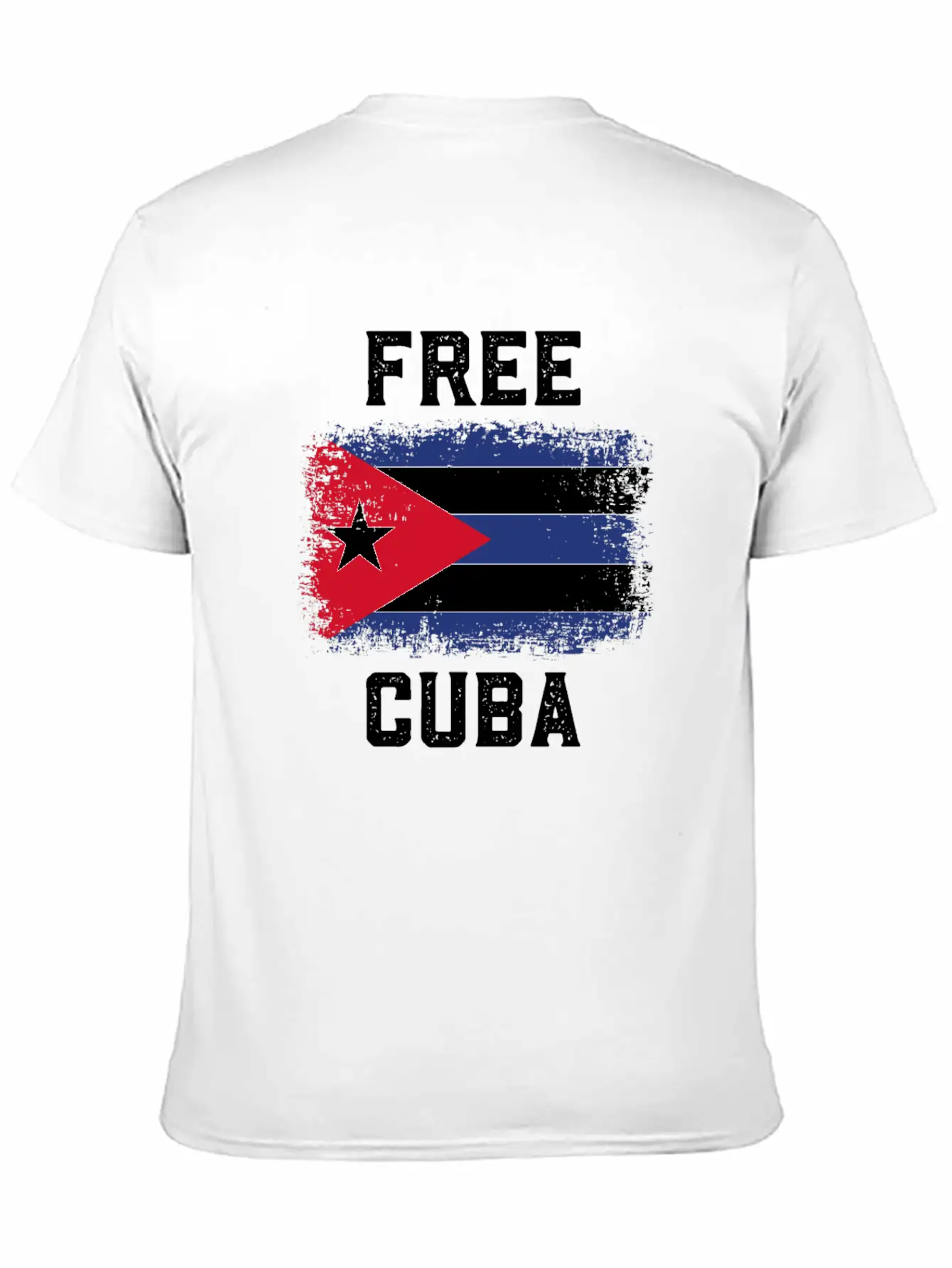 Free Cuba Cuba Flag Cuban Flag Stylish Everyday T-Shirt – Unisex Basic Cotton Tee