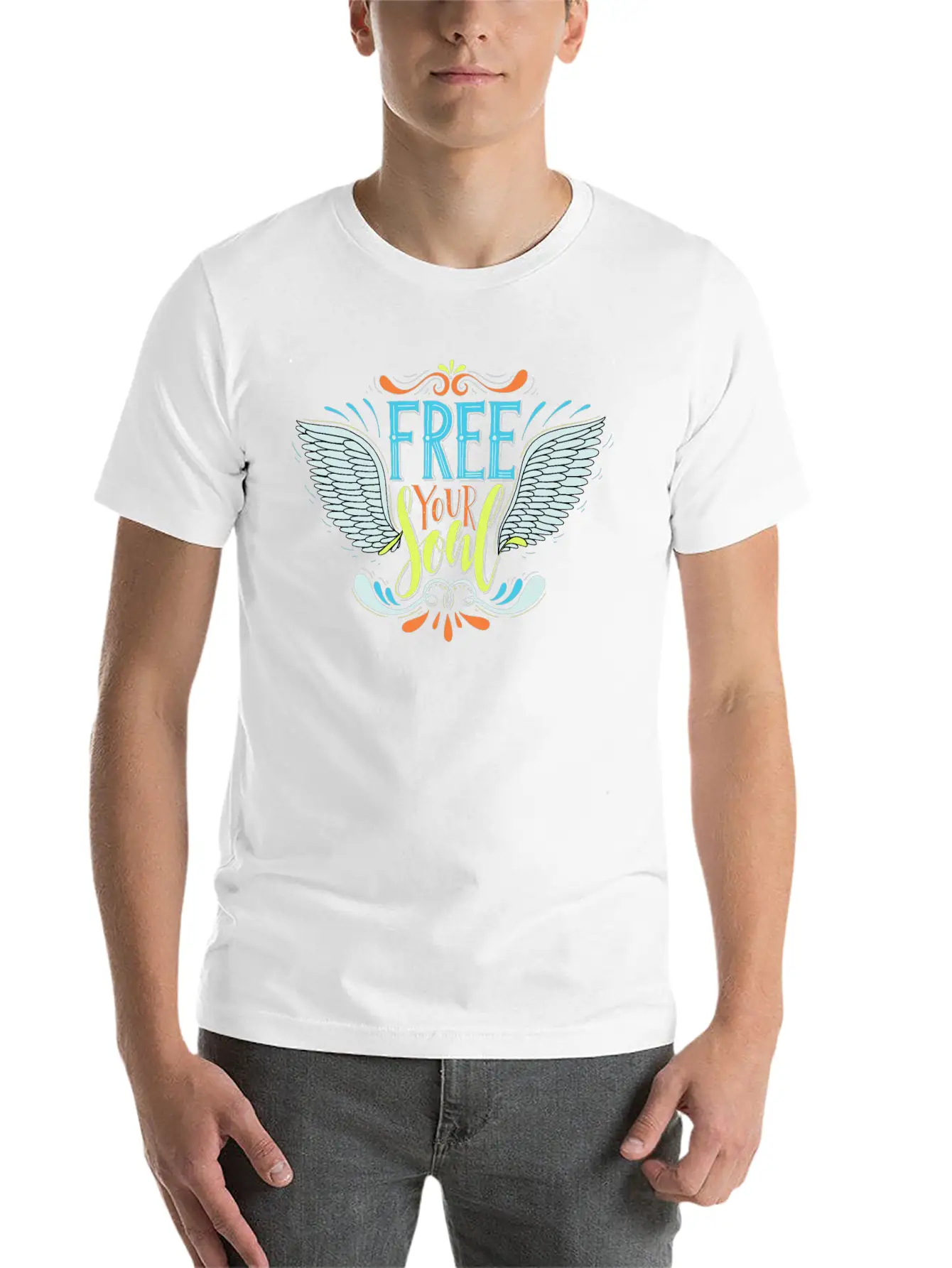 Free Your Soul Basic Graphic T-Shirt – Daily Comfort In Soft Cotton