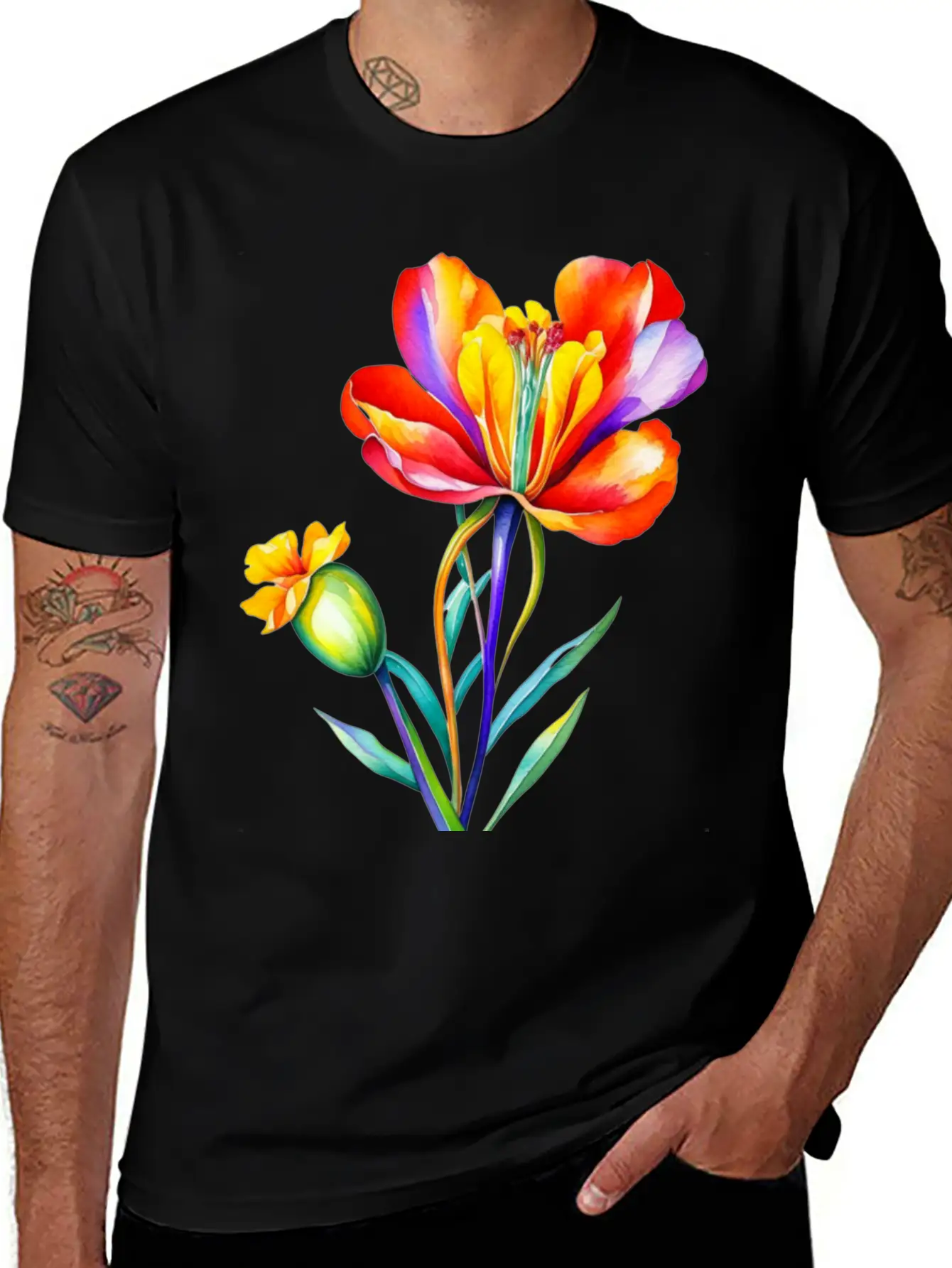 Freesia, Freesia Flower Classic Cotton Tee – Unisex Comfort For Any Season
