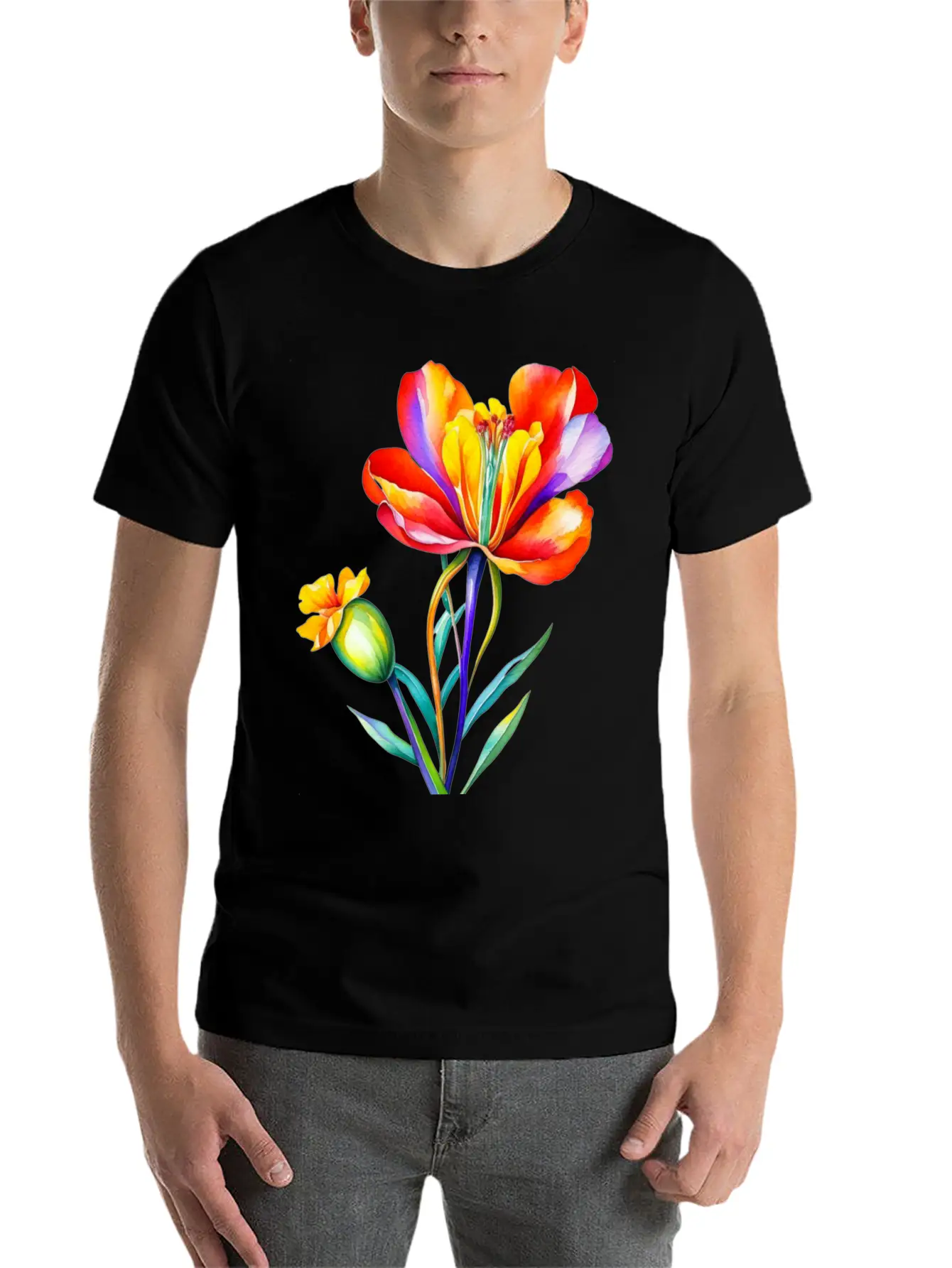 Freesia, Freesia Flower Classic Cotton Tee – Unisex Comfort For Any Season