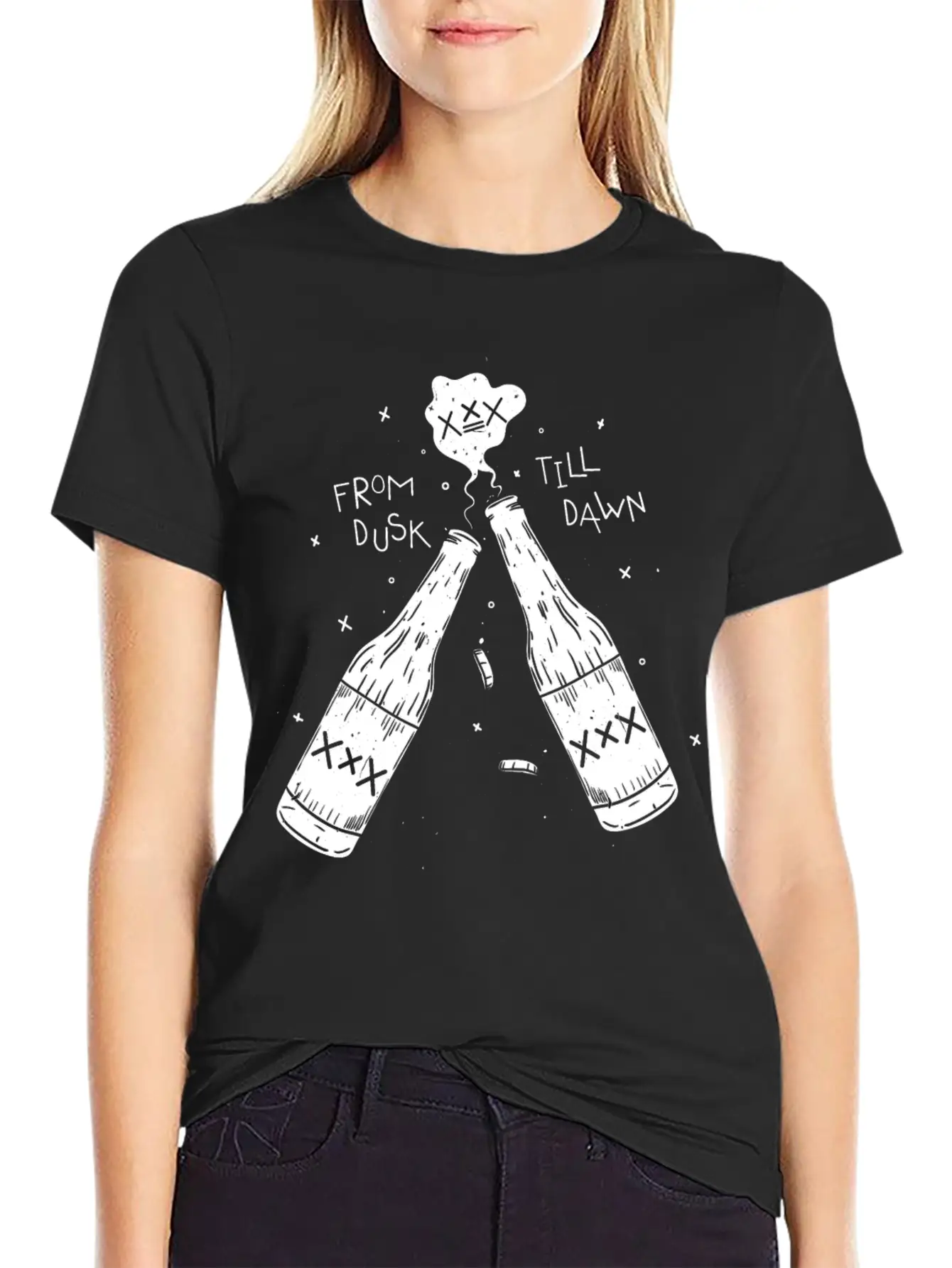 From Dusk Till Dawn Lightweight Cotton T-Shirt – Daily Comfort Graphic Shirt