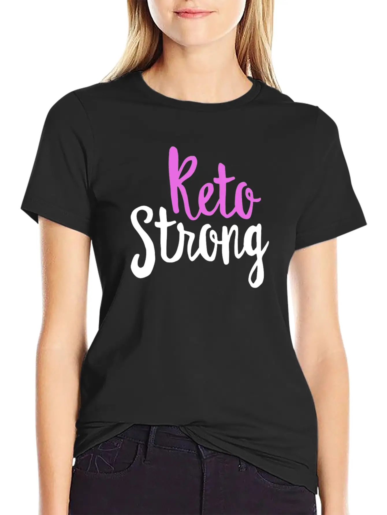 Fueled By Ketones Funny Keto Shirt For Women Ketosis Lightweight Cotton T-Shirt – Daily Comfort Graphic Shirt