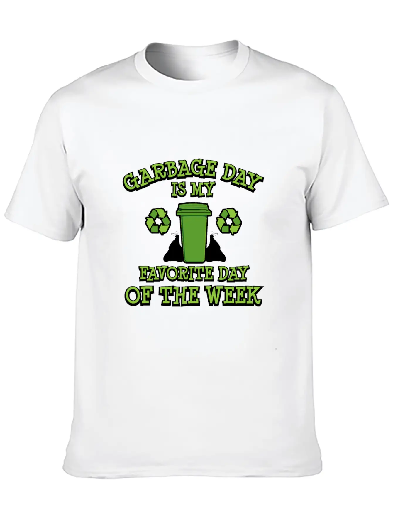 Fun Garbage Day Trash Day Gifts Trash Can Trash Ma Stylish Everyday T-Shirt – Unisex Basic Cotton Tee