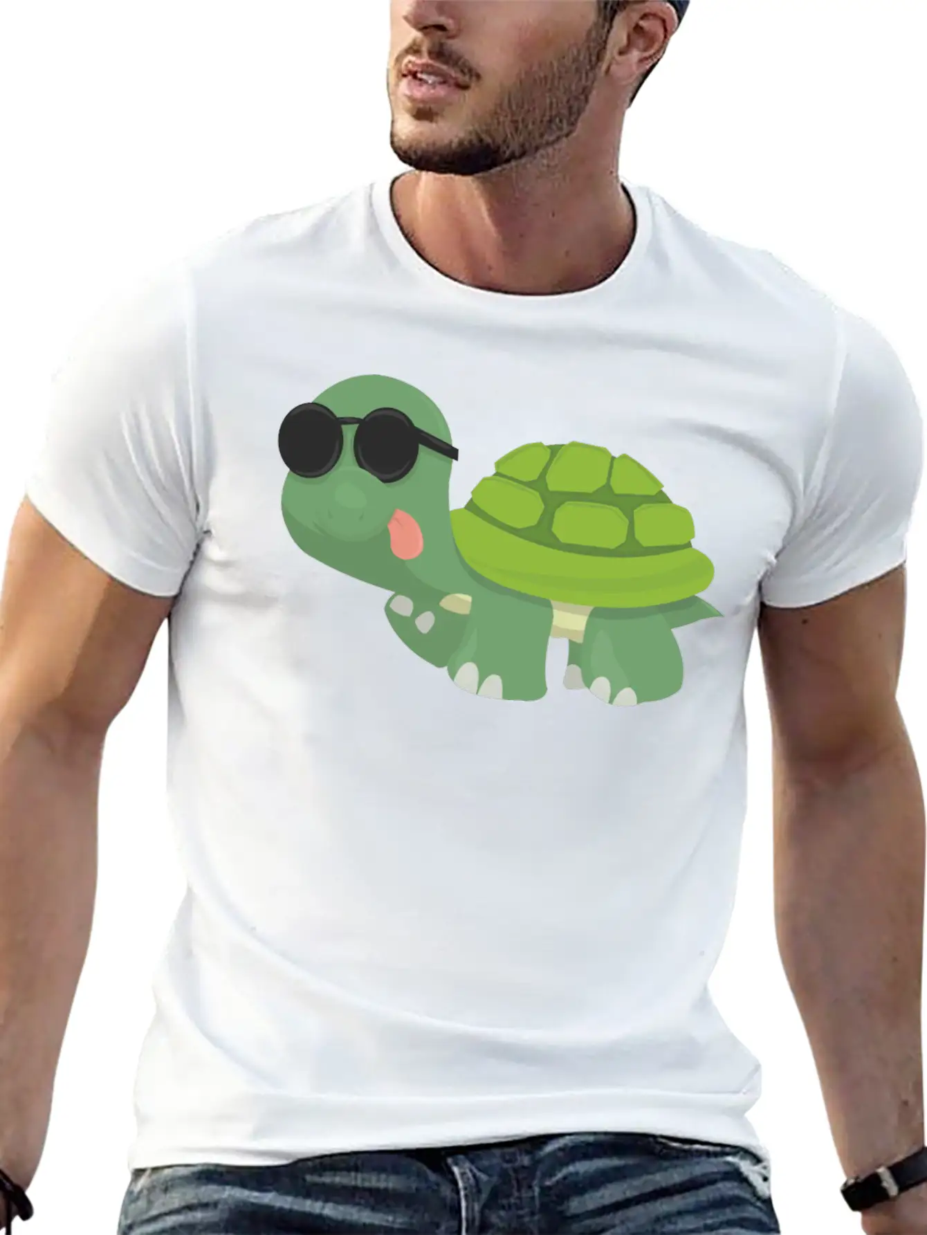 Fun Turtle Breathable Graphic T-Shirt – Perfect For Casual Days