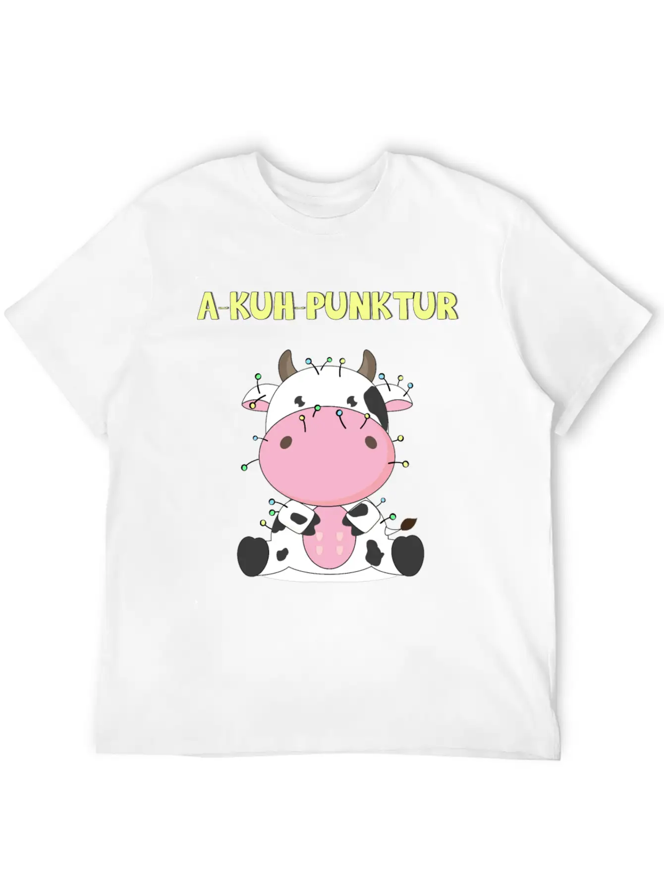 Funny Animals Cow Chinese Medicine Classic Crew Neck Graphic Tee – Everyday Minimal Look