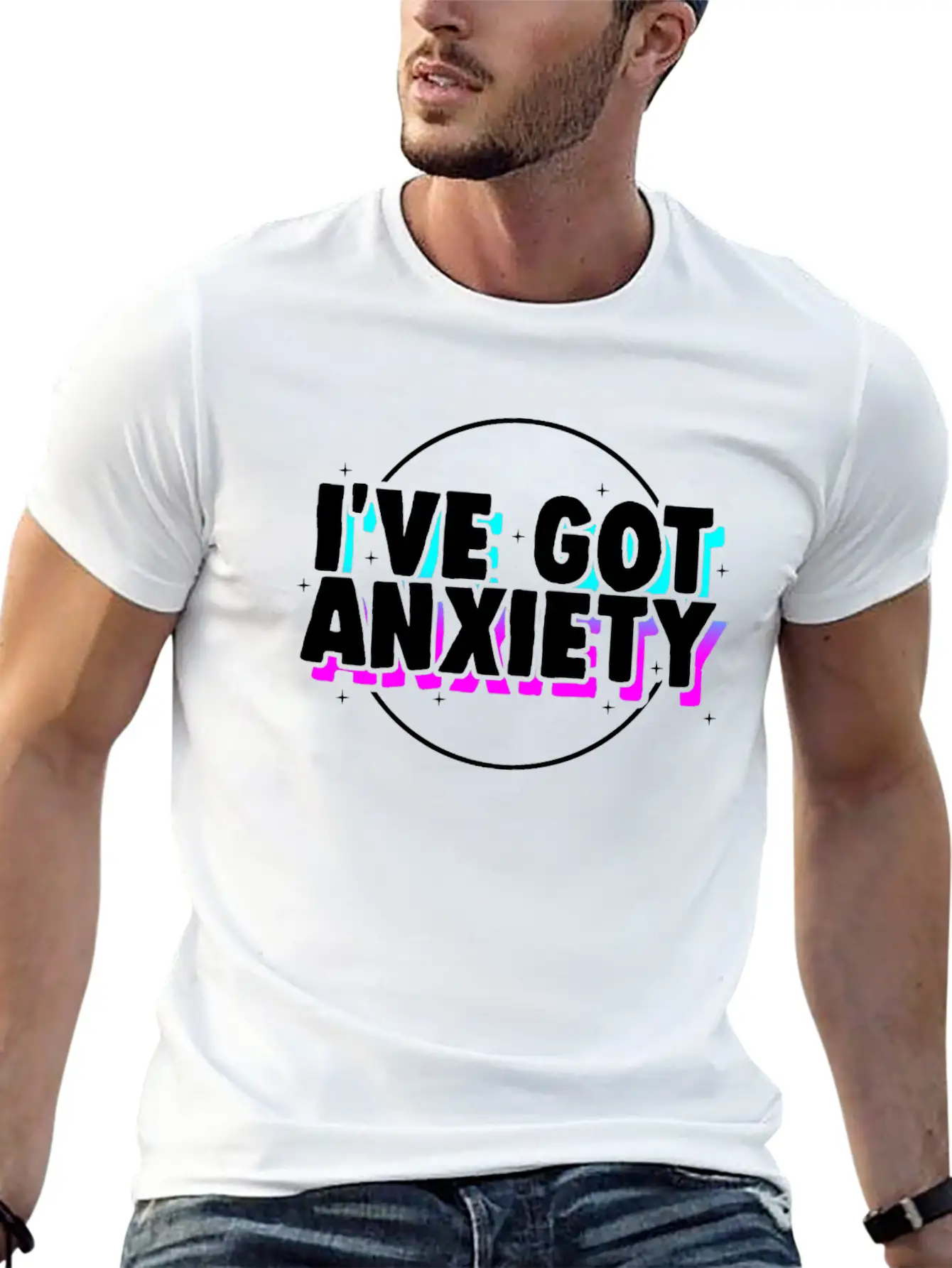 Funny Anxiety Anxious Gift Basic Graphic T-Shirt – Daily Comfort In Soft Cotton