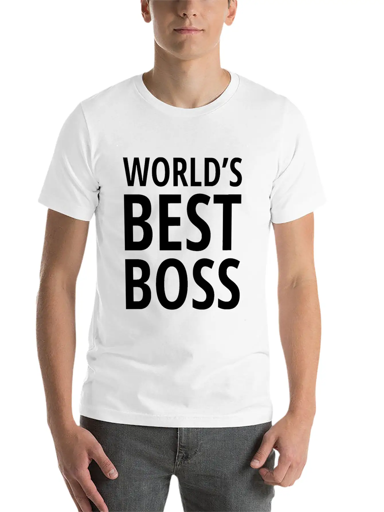 Funny Gift World's Best Leaderworlds Best Leader Stylish Everyday T-Shirt – Unisex Basic Cotton Tee