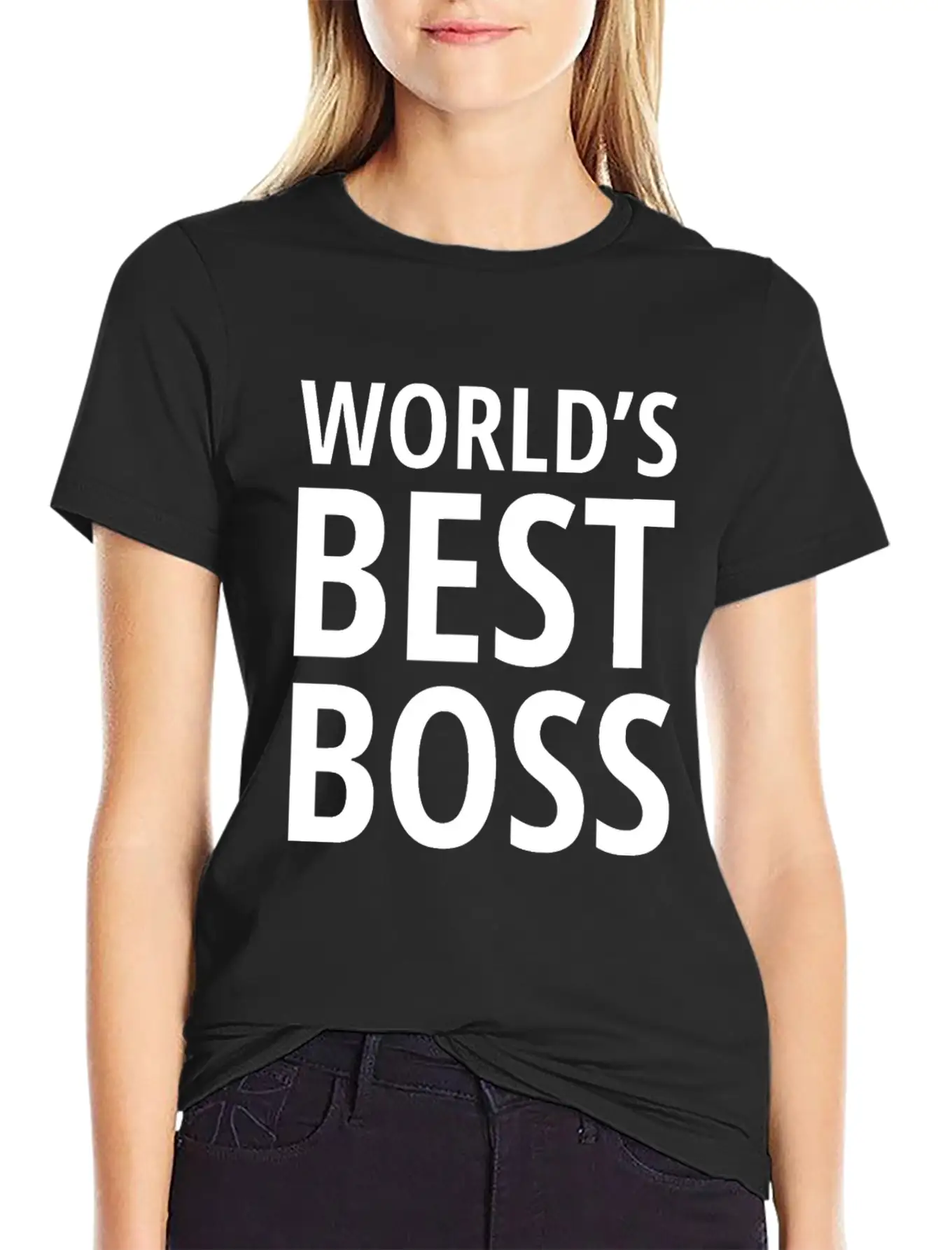 Funny Gift World's Best Leaderworlds Best Leader Stylish Everyday T-Shirt – Unisex Basic Cotton Tee