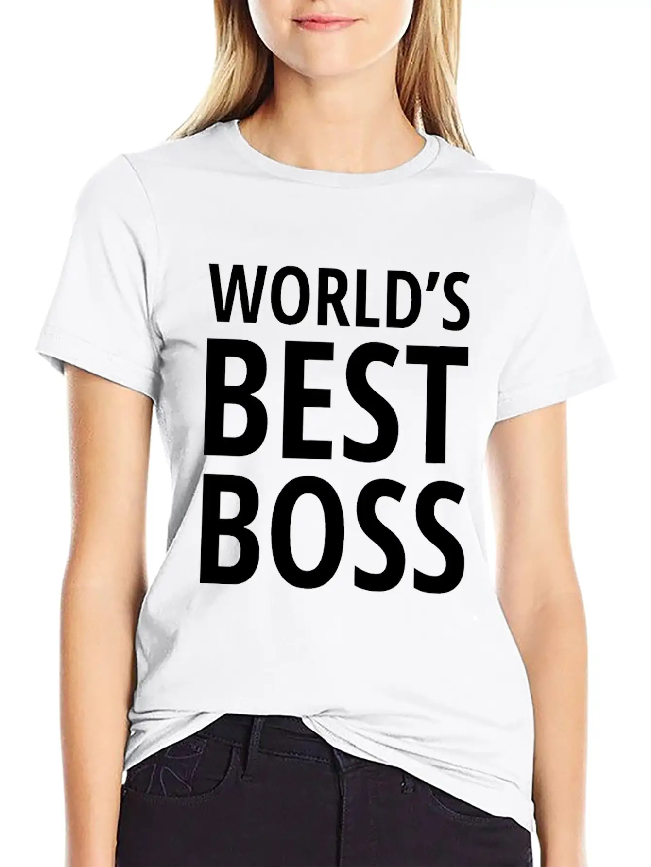 Funny Gift World's Best Leaderworlds Best Leader Stylish Everyday T-Shirt – Unisex Basic Cotton Tee