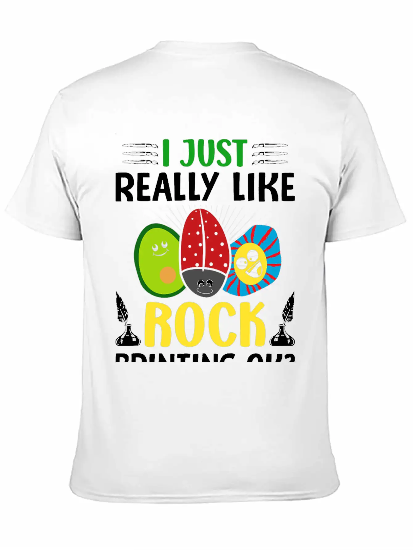 Funny ILike Rock Painting Paint Painter Copy Simple Everyday Graphic Tee – Lightweight Summer Wear