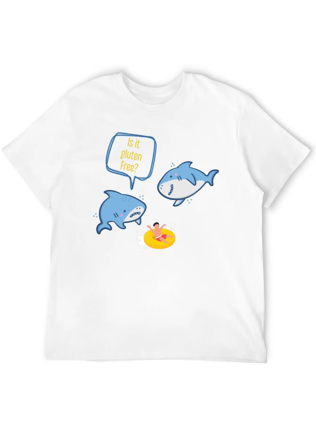 Funny Shark Gift Animal Gluten Free Basic Graphic T-Shirt – Daily Comfort In Soft Cotton