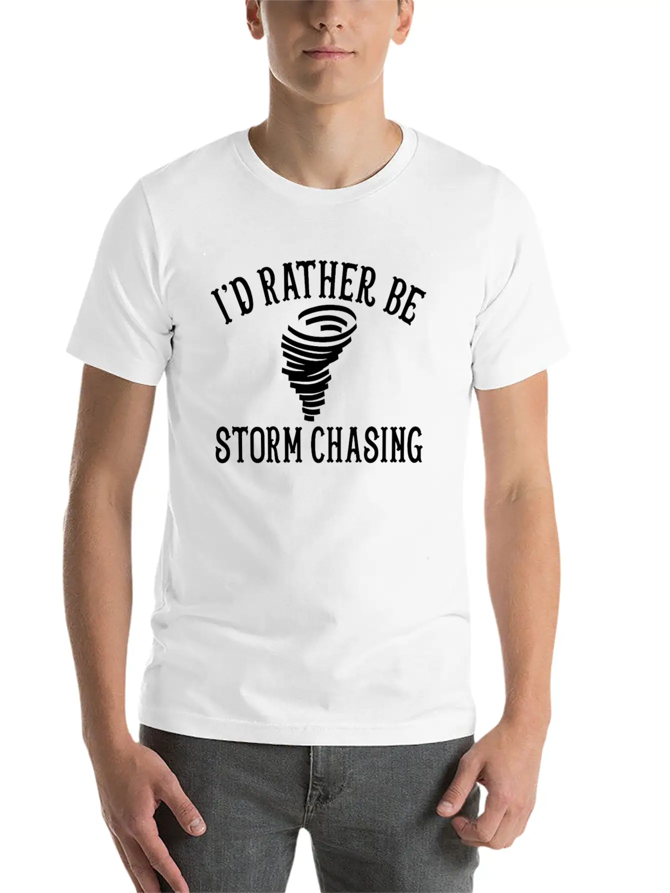 Funny Stormchaser I'd Rather Be Storm Chasing Relaxed Everyday Tee – Lightweight And Durable Cotton