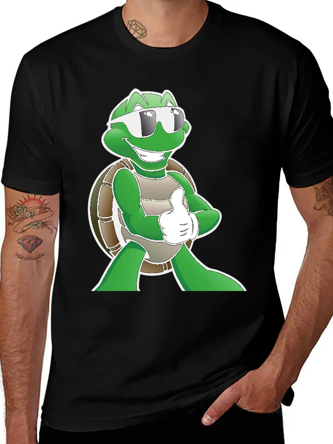 Funny Turtle Stylish Everyday T-Shirt – Unisex Basic Cotton Tee