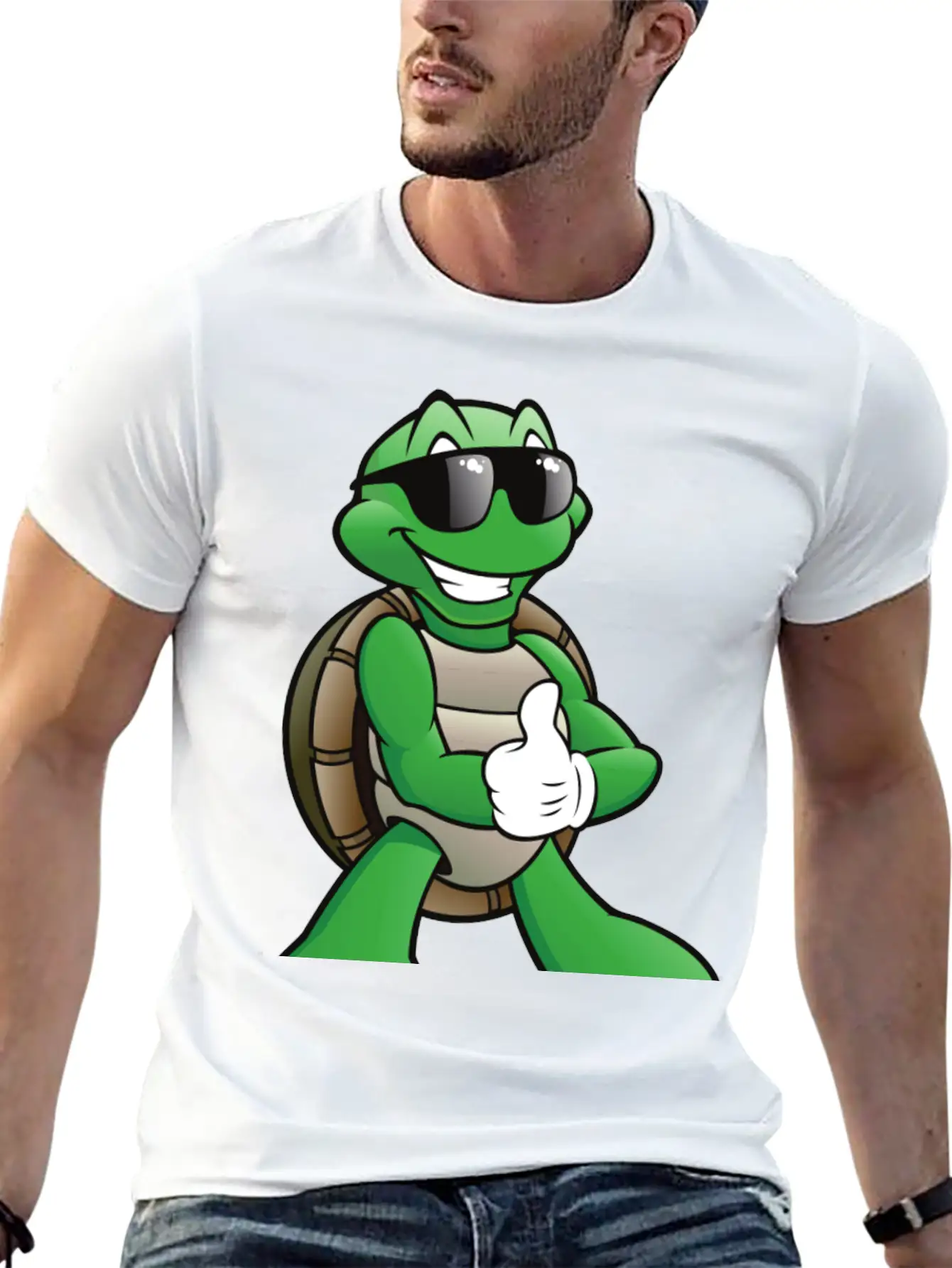 Funny Turtle Stylish Everyday T-Shirt – Unisex Basic Cotton Tee